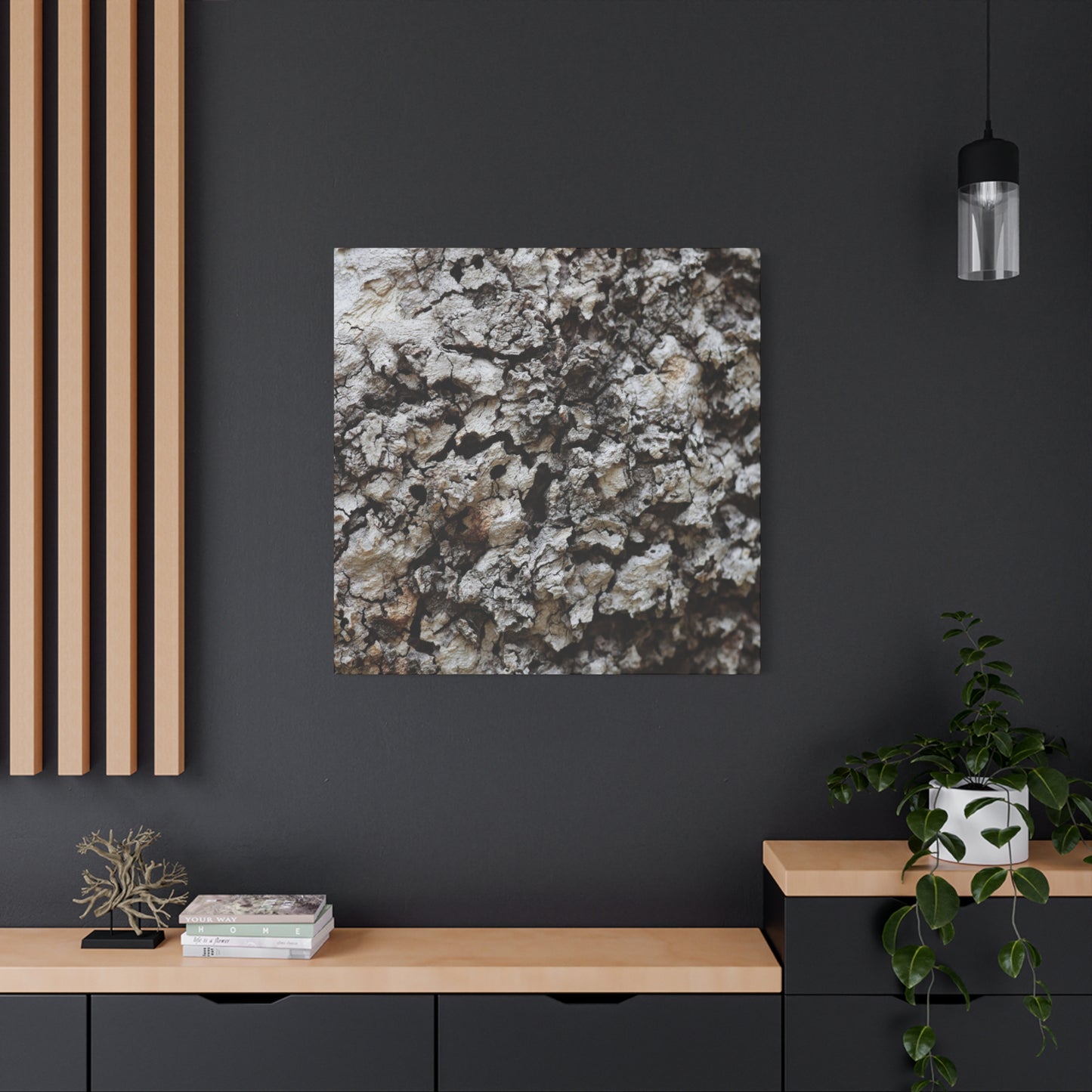 Cracked Earth Tapestry - Unique Frameless Canvas Wall Art