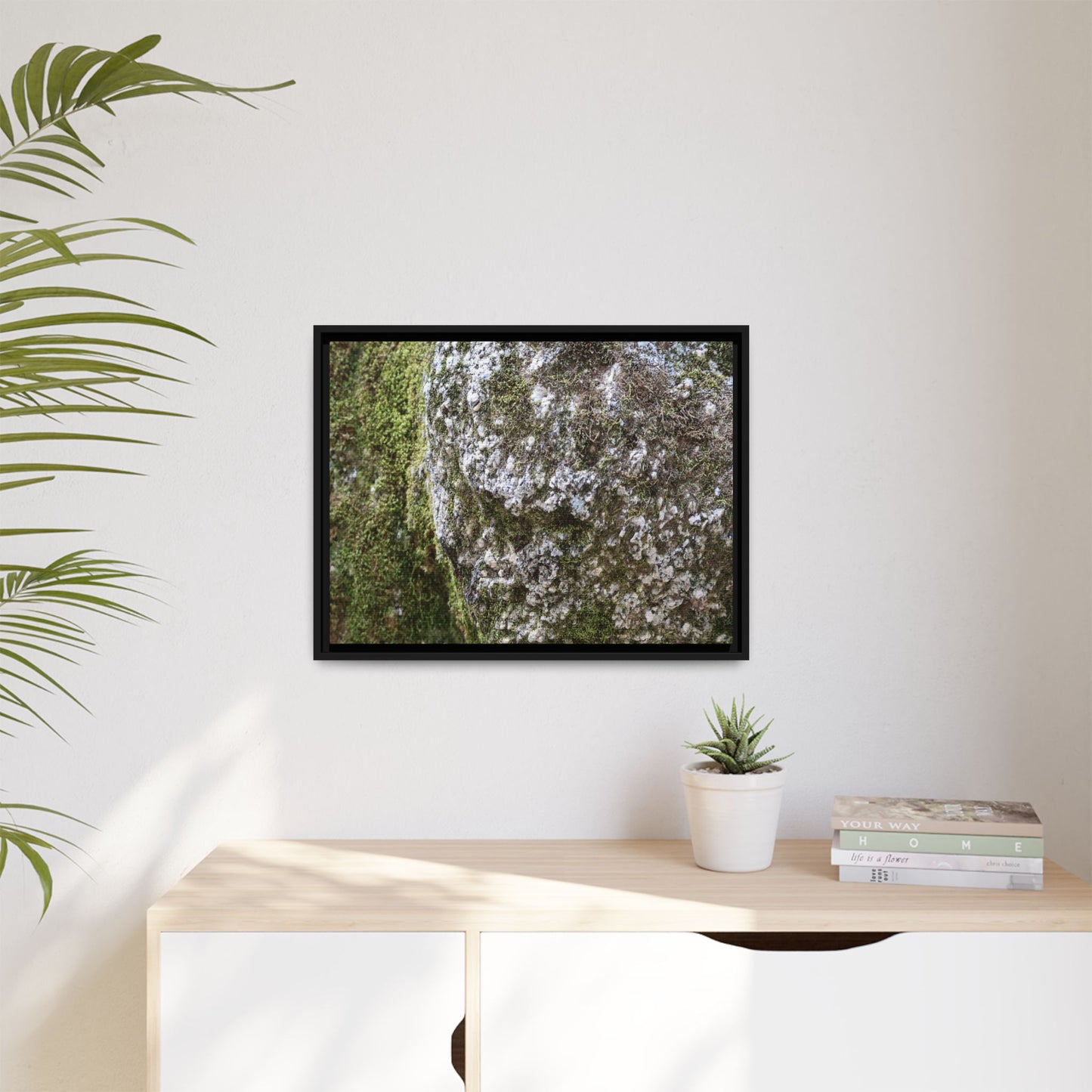 Lichen Landscape - Unique Stretched Canvas Wall Art