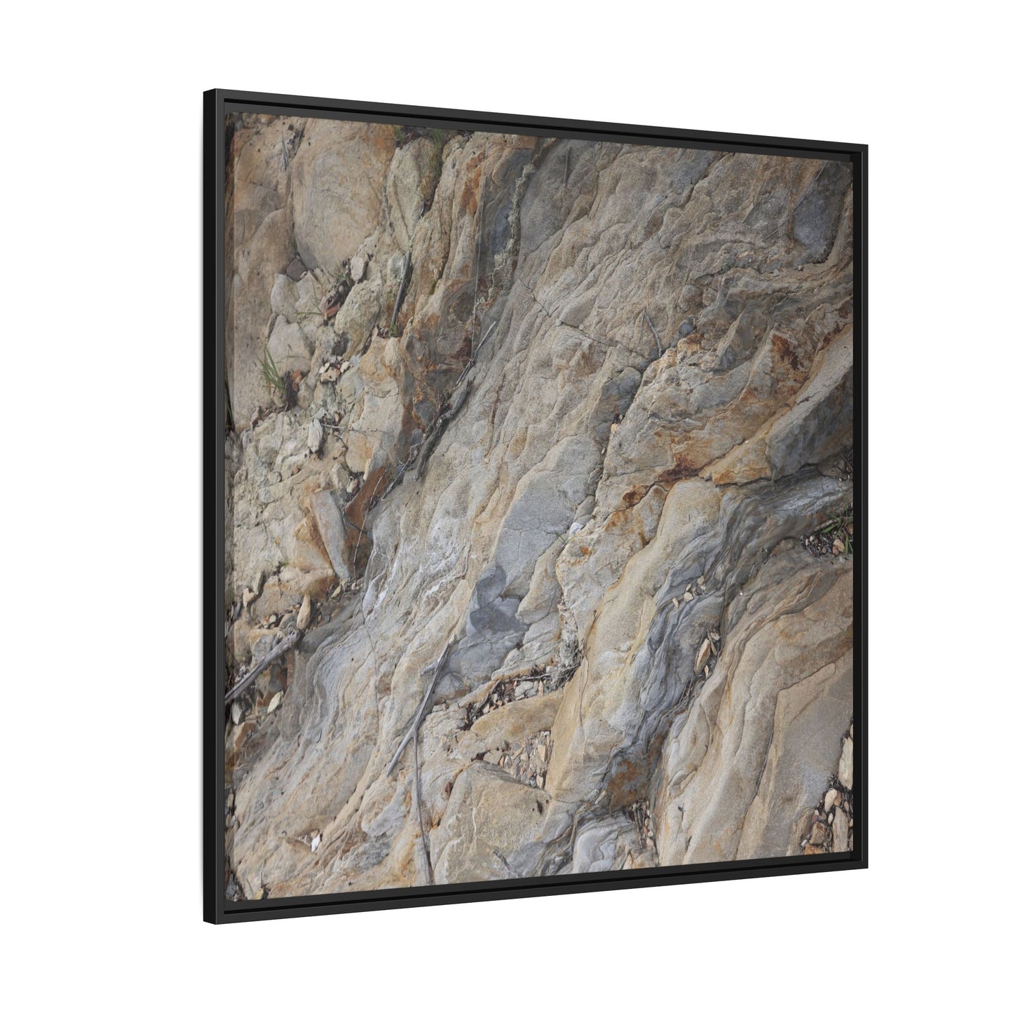 Layers of Earth's History - Unique Stretched Canvas Wall Art