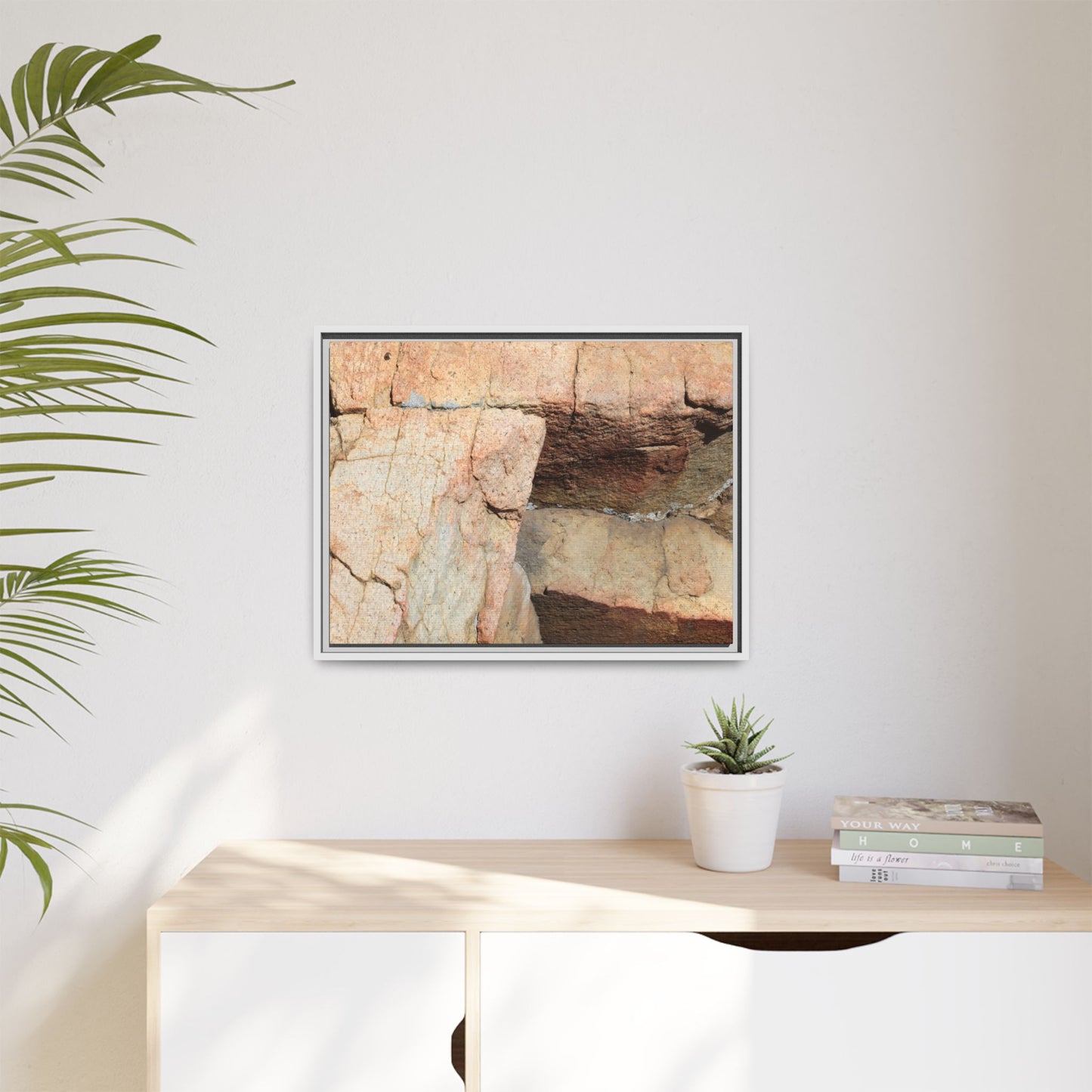 Fractured Stone - Unique Stretched Canvas Wall Art