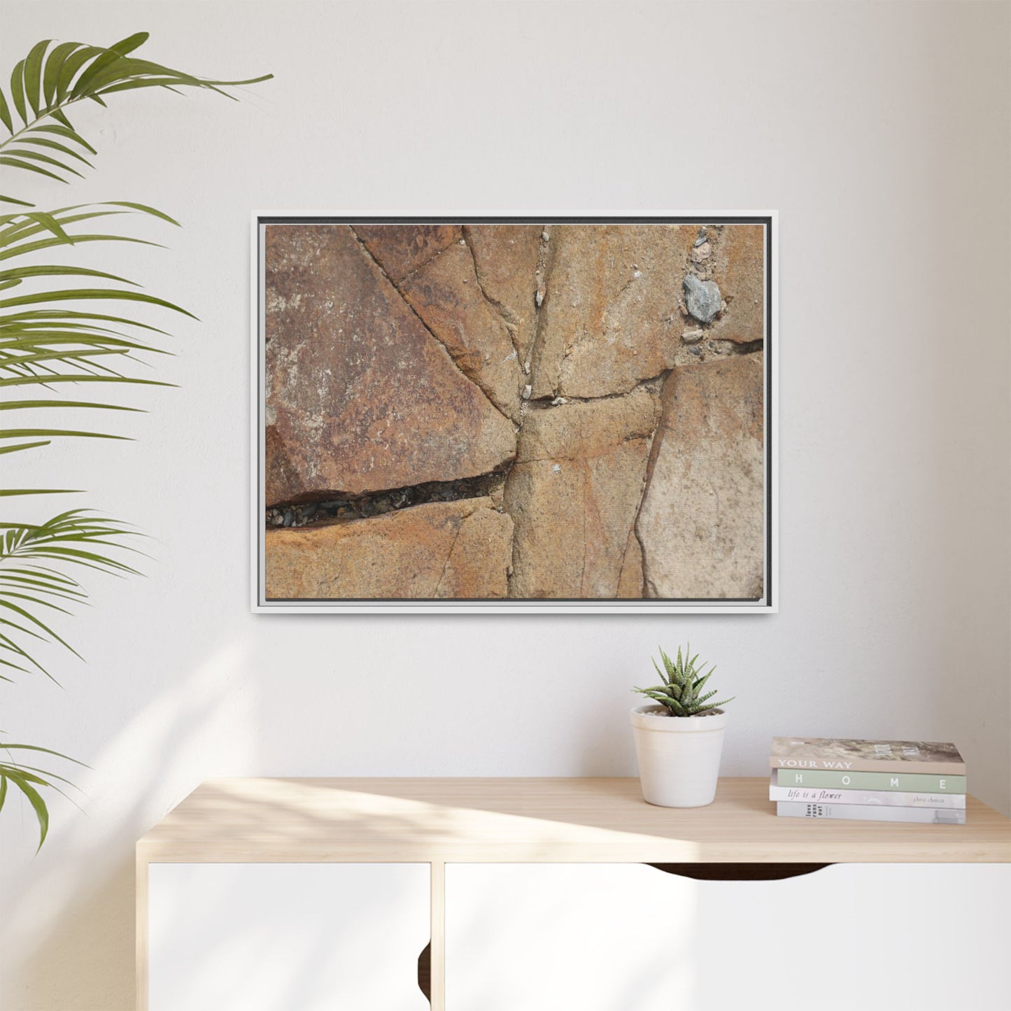 Rusty Crevices - Unique Stretched Canvas Wall Art
