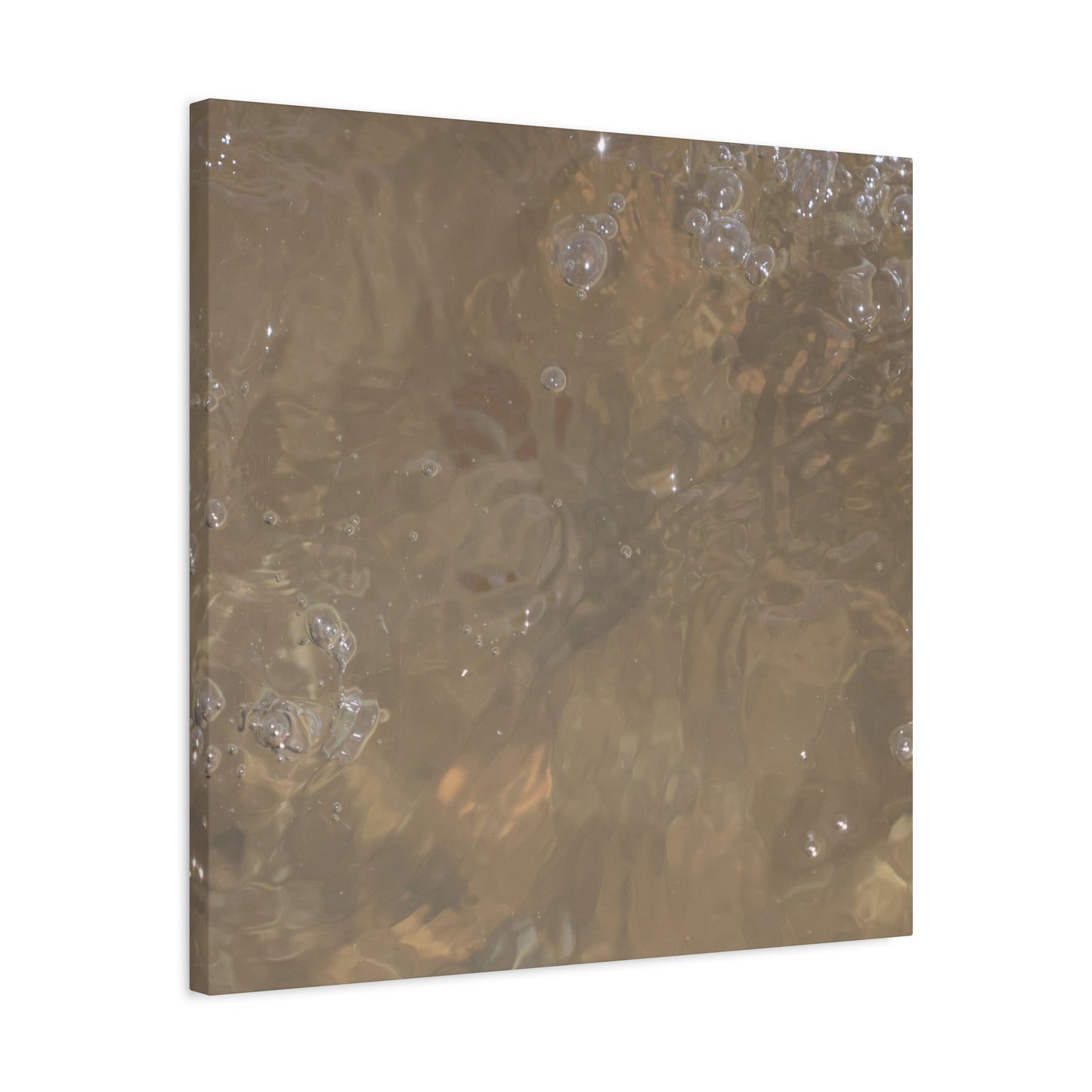 Echoes of Liquid Gold - Unique Frameless Canvas Wall Art