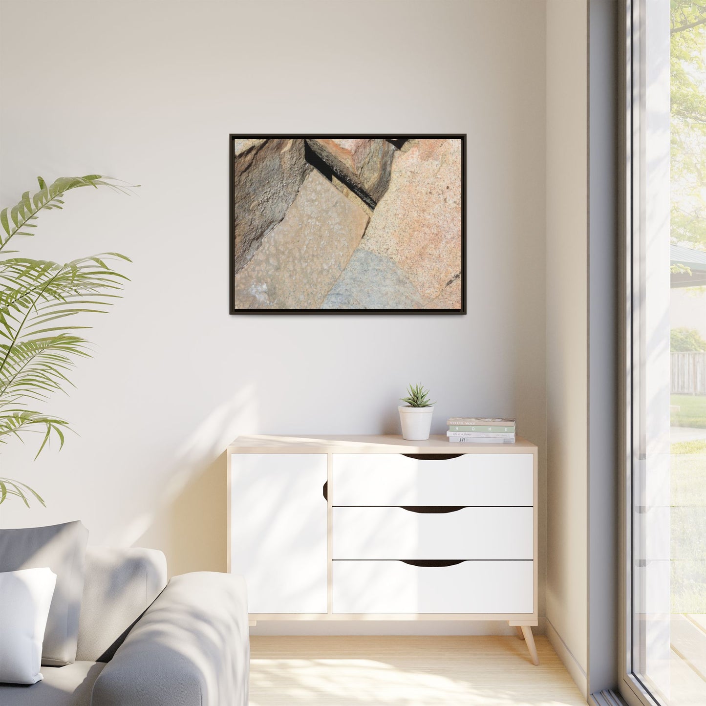 Rock Fragment - Unique Stretched Canvas Wall Art