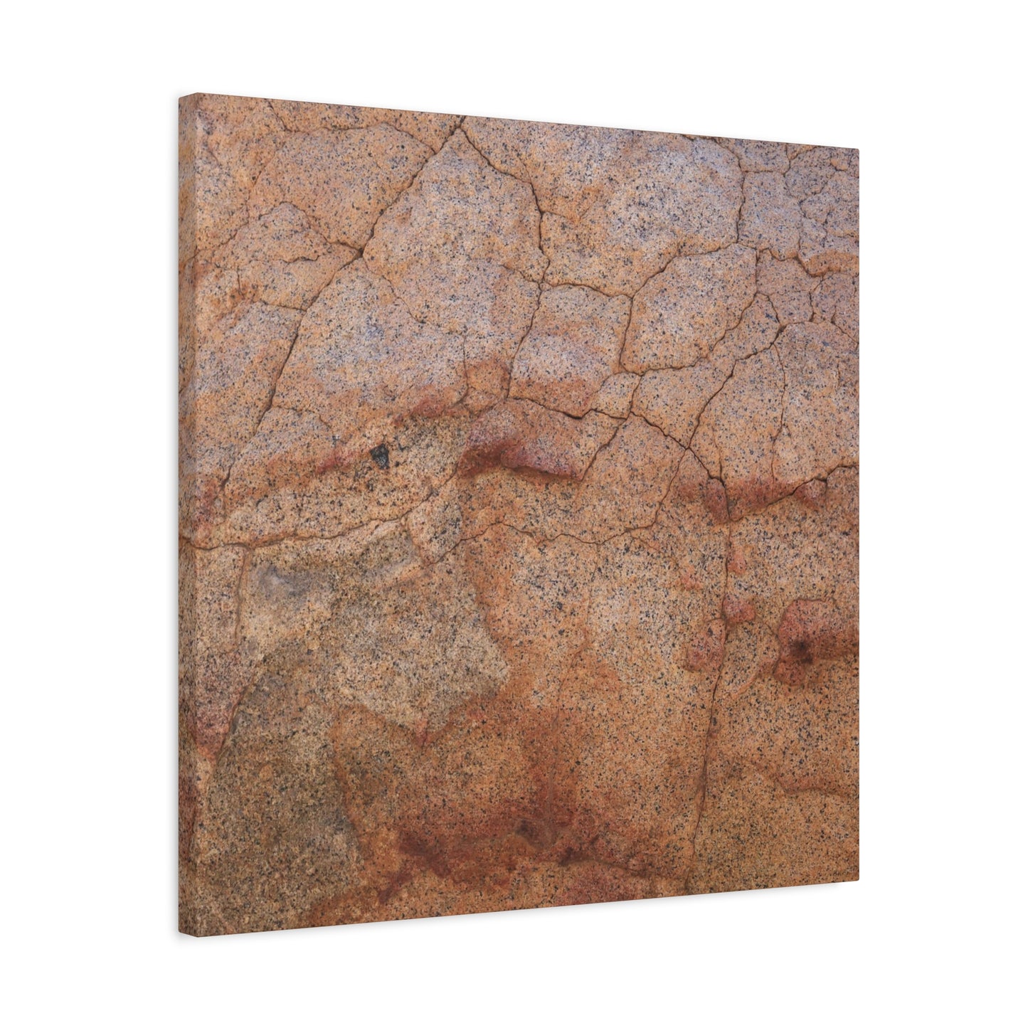Cracked Earth's Whisper - Unique Frameless Canvas Wall Art