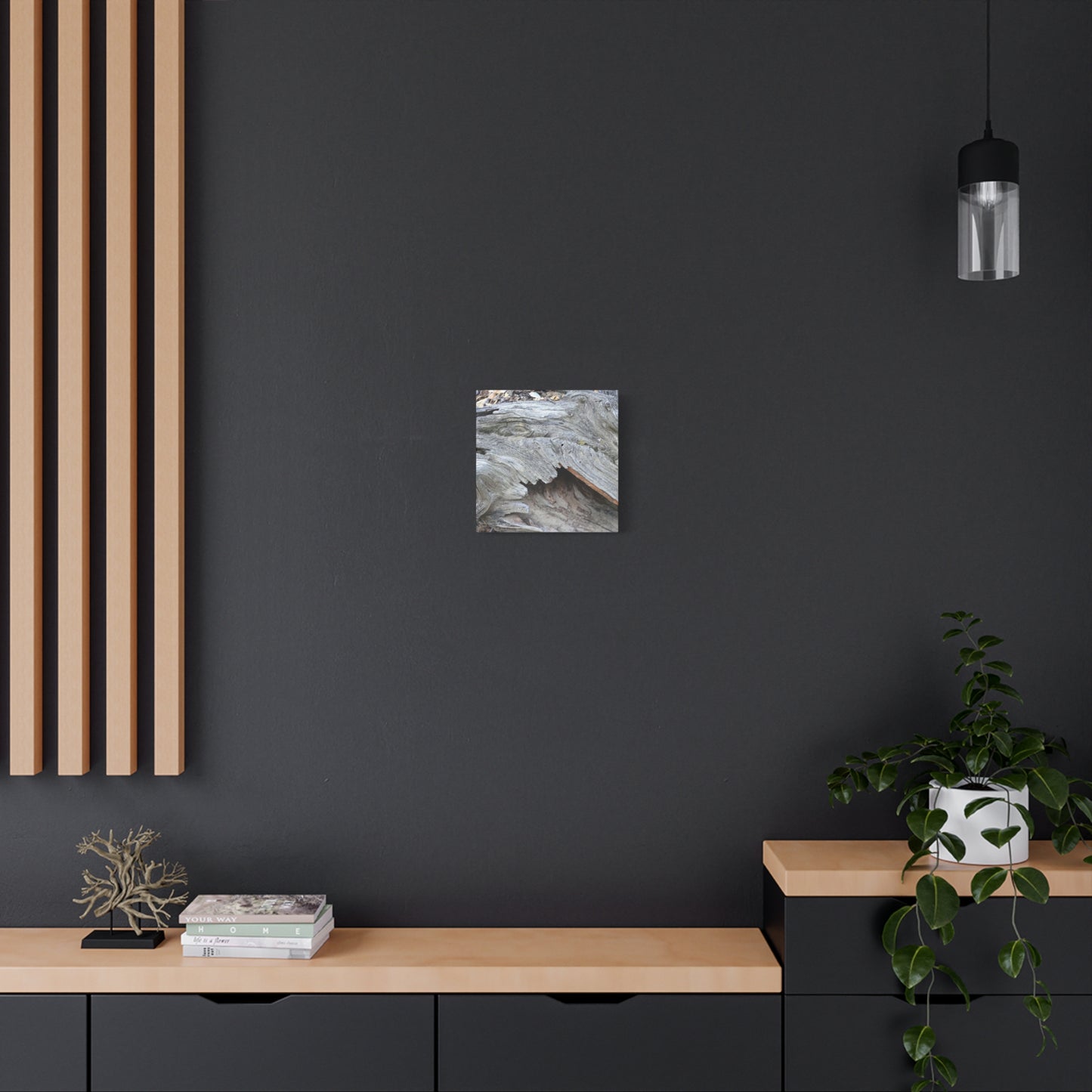 Whispers of Ancient Wood - Unique Frameless Canvas Wall Art
