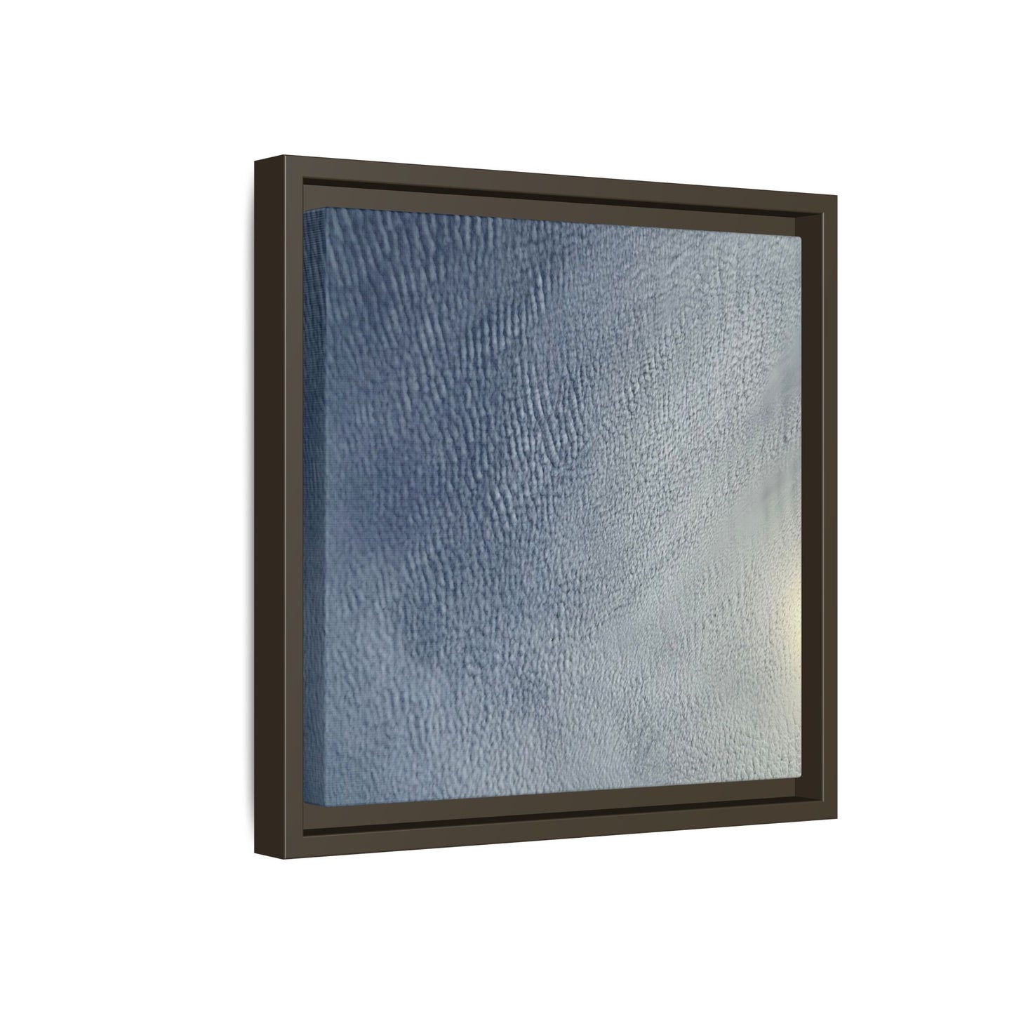 Undulating Whispers of Cerulean Stillness - Unique Stretched Canvas Wall Art