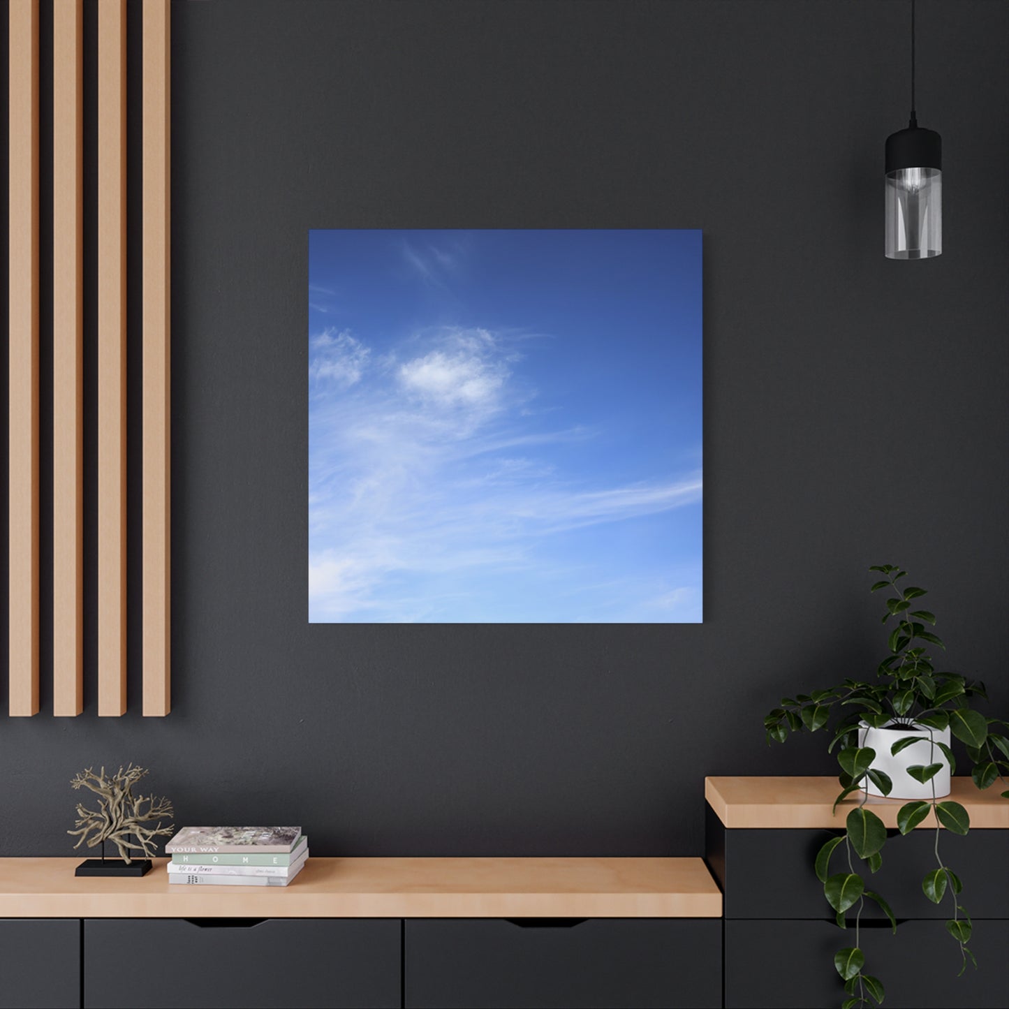 Blue Breath - Unique Frameless Canvas Wall Art