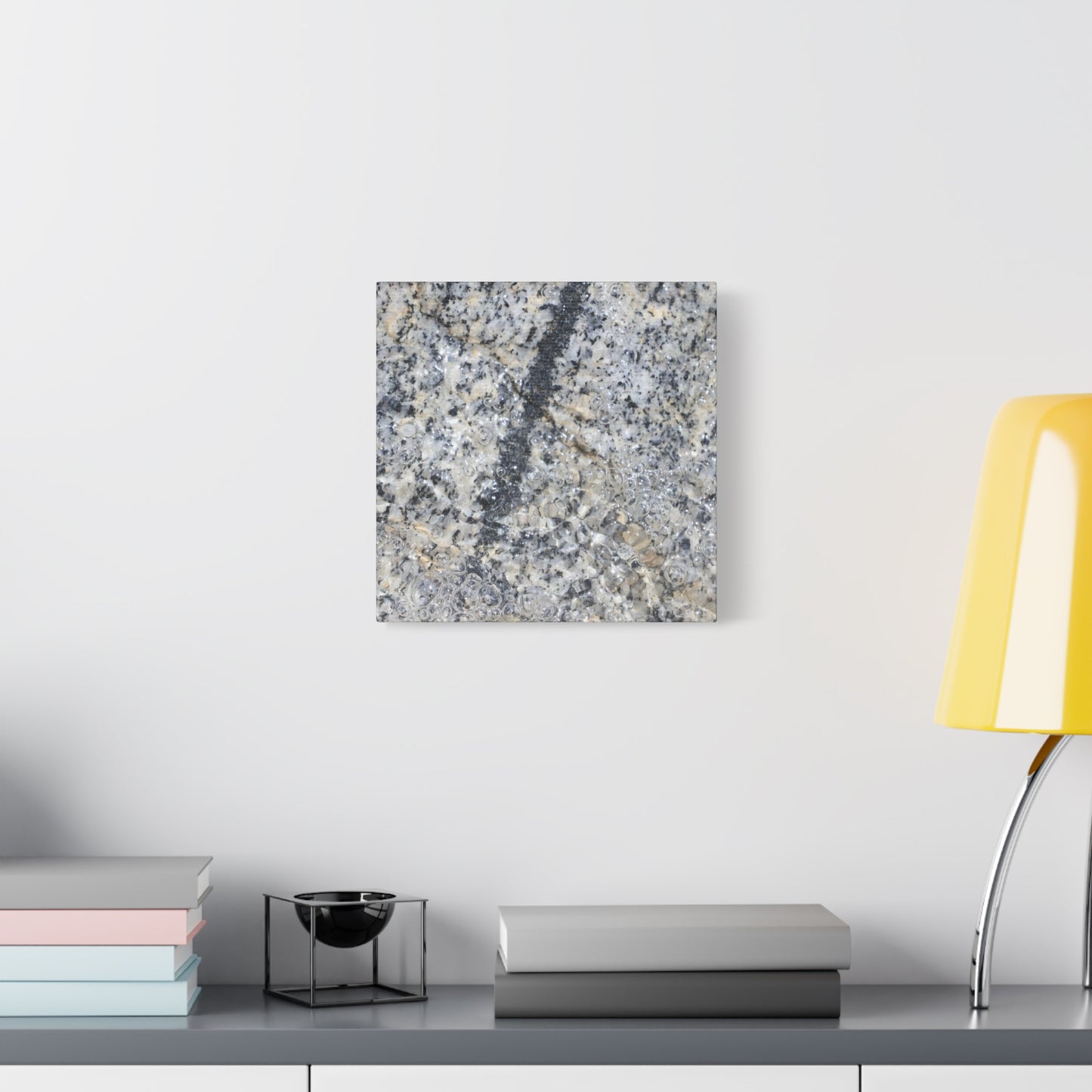 Crystalline Bubbles - Unique Frameless Canvas Wall Art