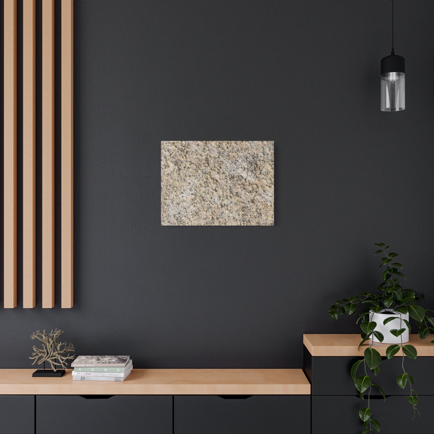 Granular Echoes - Unique Frameless Canvas Wall Art