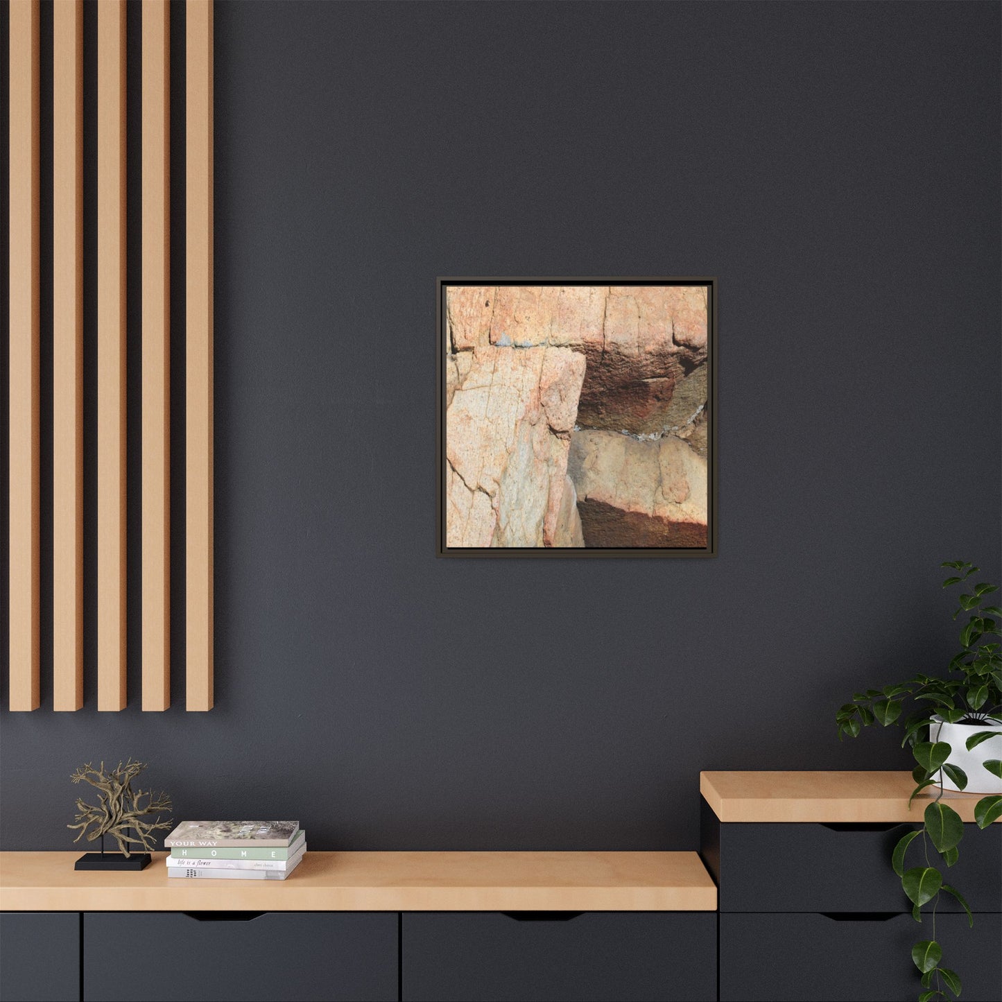 Fractured Stone - Unique Stretched Canvas Wall Art