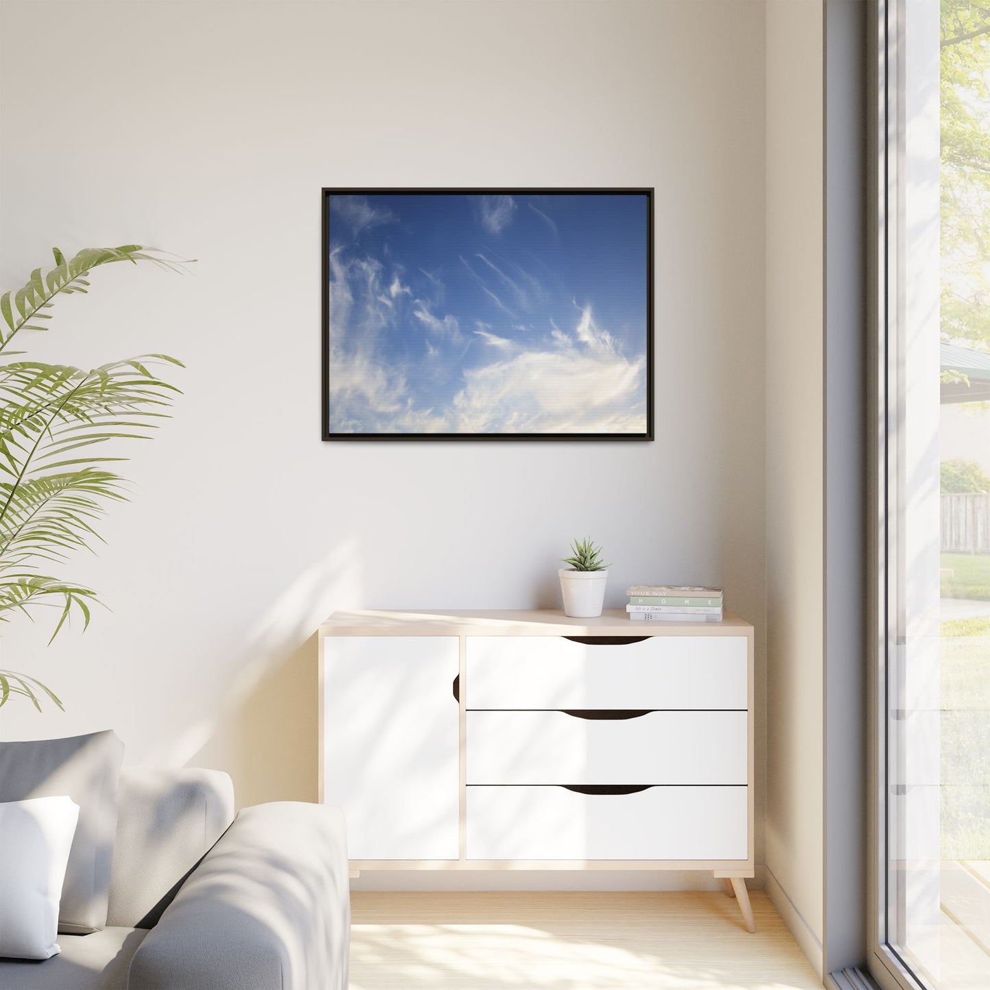Whispers of Sky - Unique Stretched Canvas Wall Art
