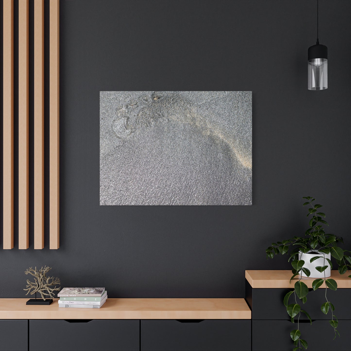 Ephemeral Whispers of Granite - Unique Frameless Canvas Wall Art