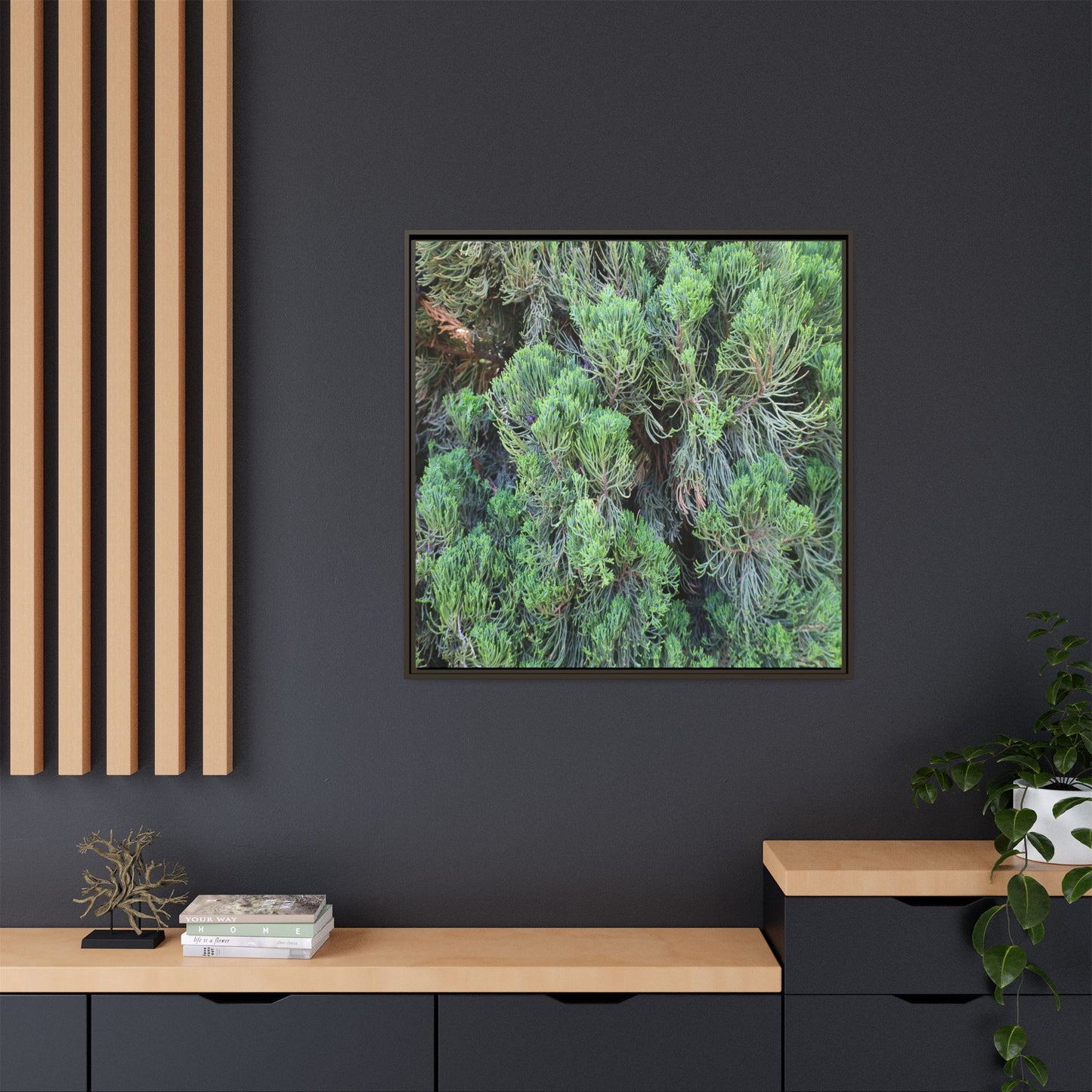 Verdant Whispers - Unique Stretched Canvas Wall Art