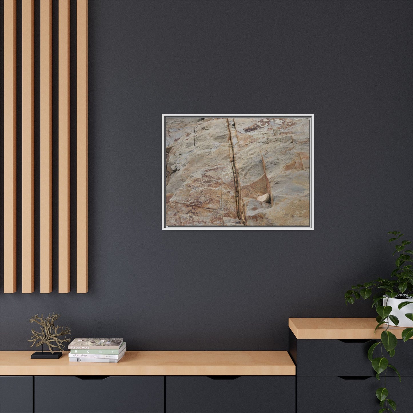 Sedimentary Symphony - Unique Stretched Canvas Wall Art