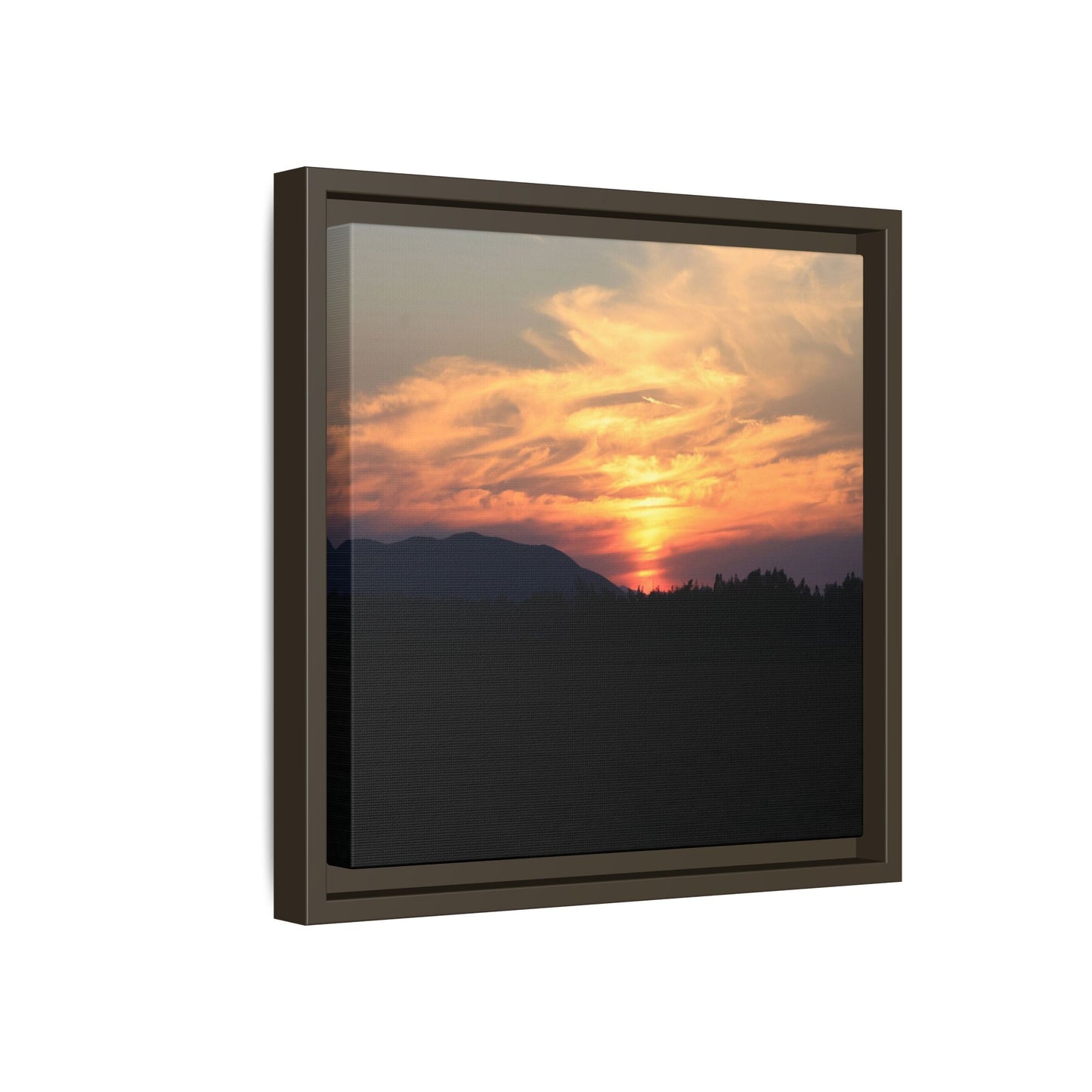 Gilded Horizon - Unique Stretched Canvas Wall Art