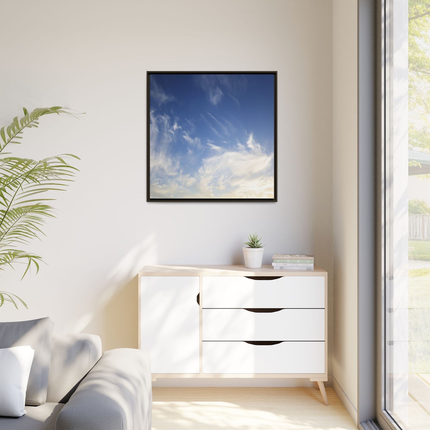 Whispers of Sky - Unique Stretched Canvas Wall Art