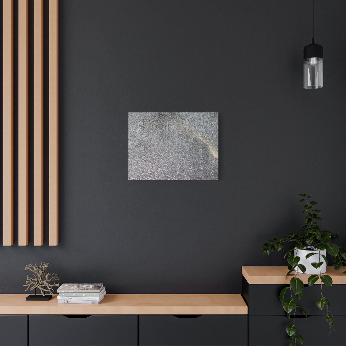 Ephemeral Whispers of Granite - Unique Frameless Canvas Wall Art