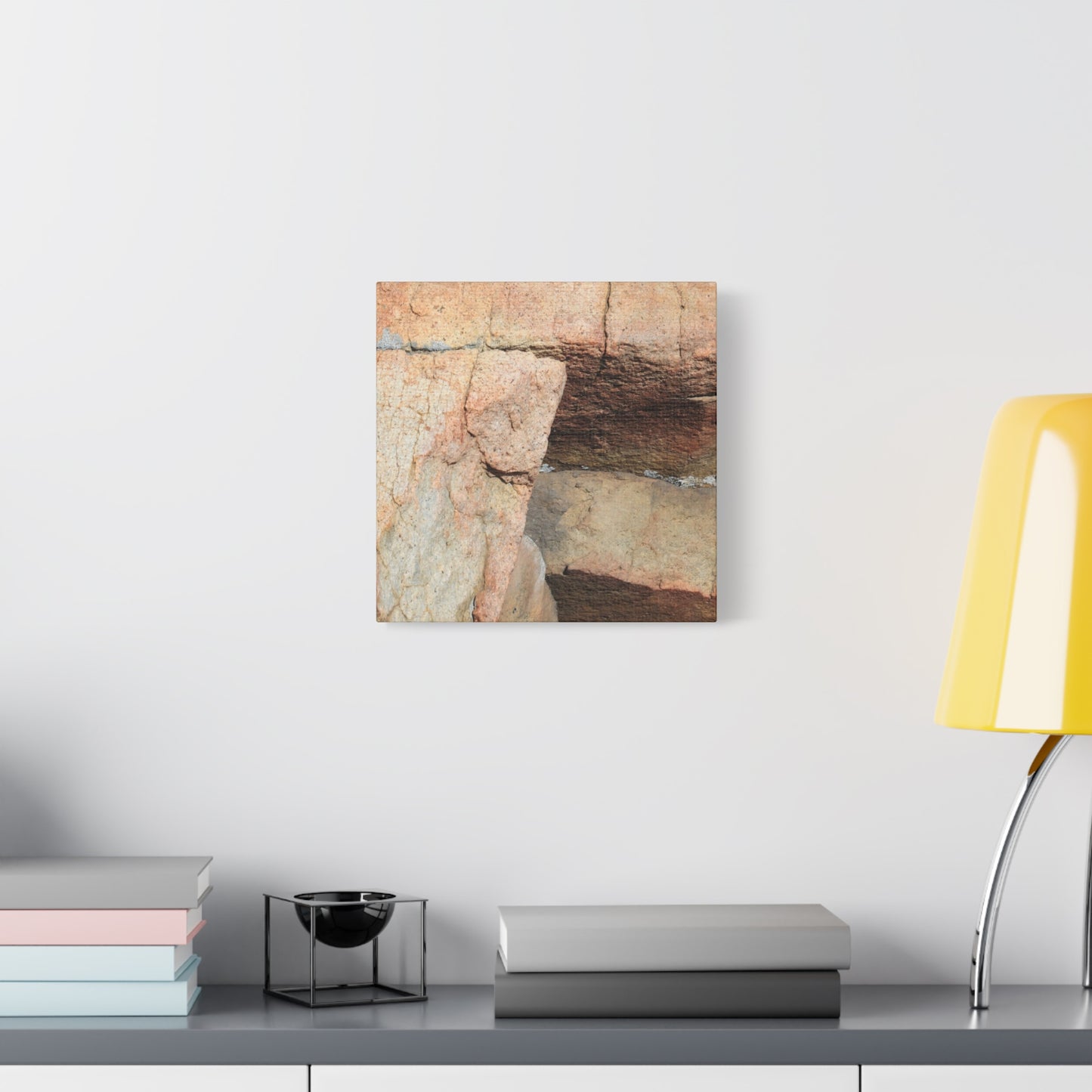 Layered Echoes - Unique Frameless Canvas Wall Art