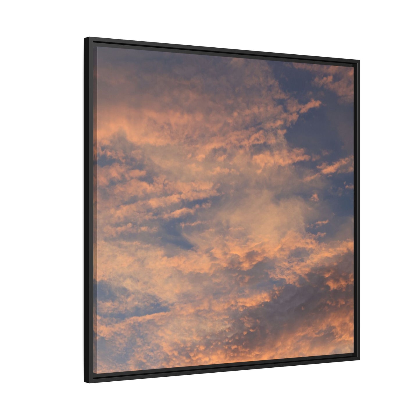 Sunset's Ethereal Canvas - Unique Stretched Canvas Wall Art