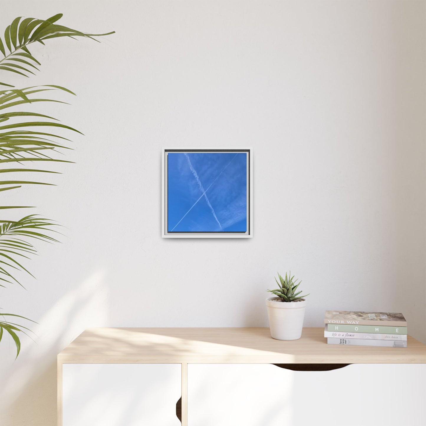 Sky Crossroads - Unique Stretched Canvas Wall Art