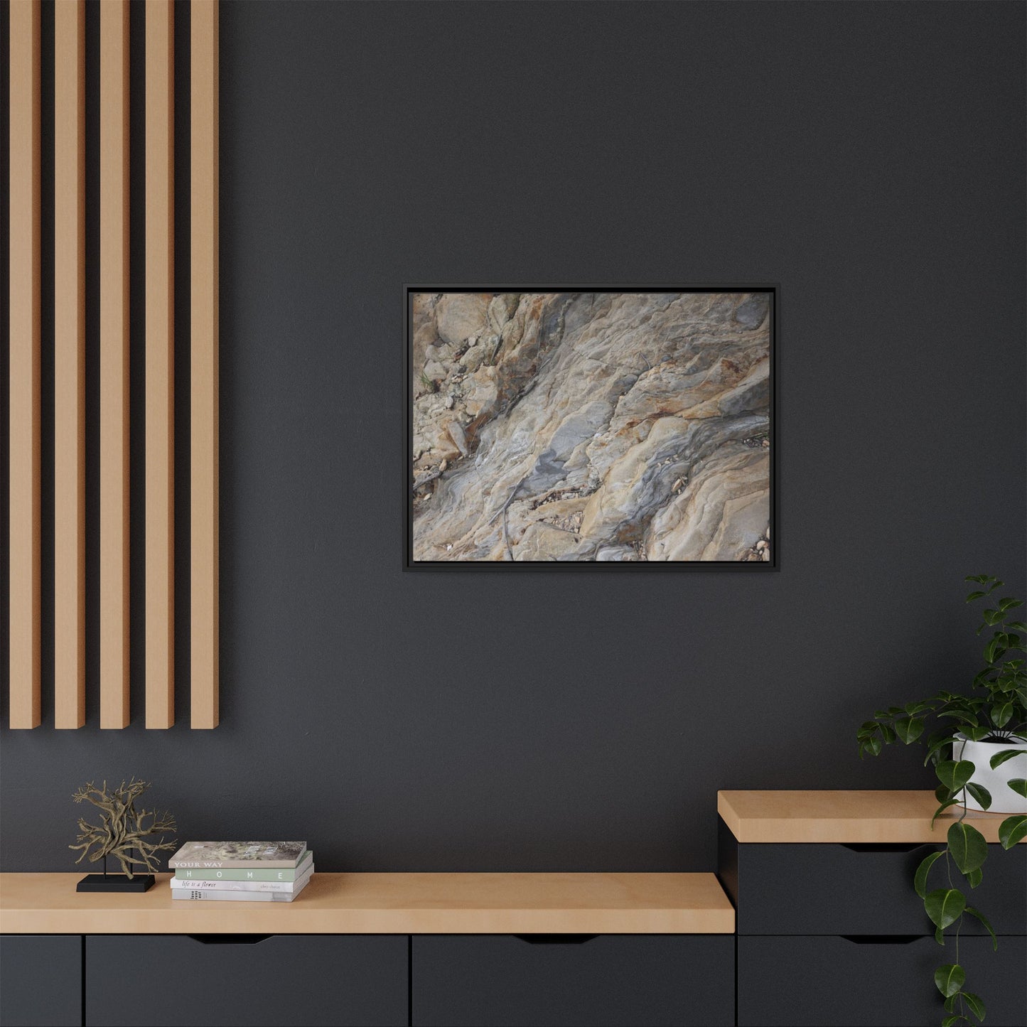Layers of Earth's History - Unique Stretched Canvas Wall Art