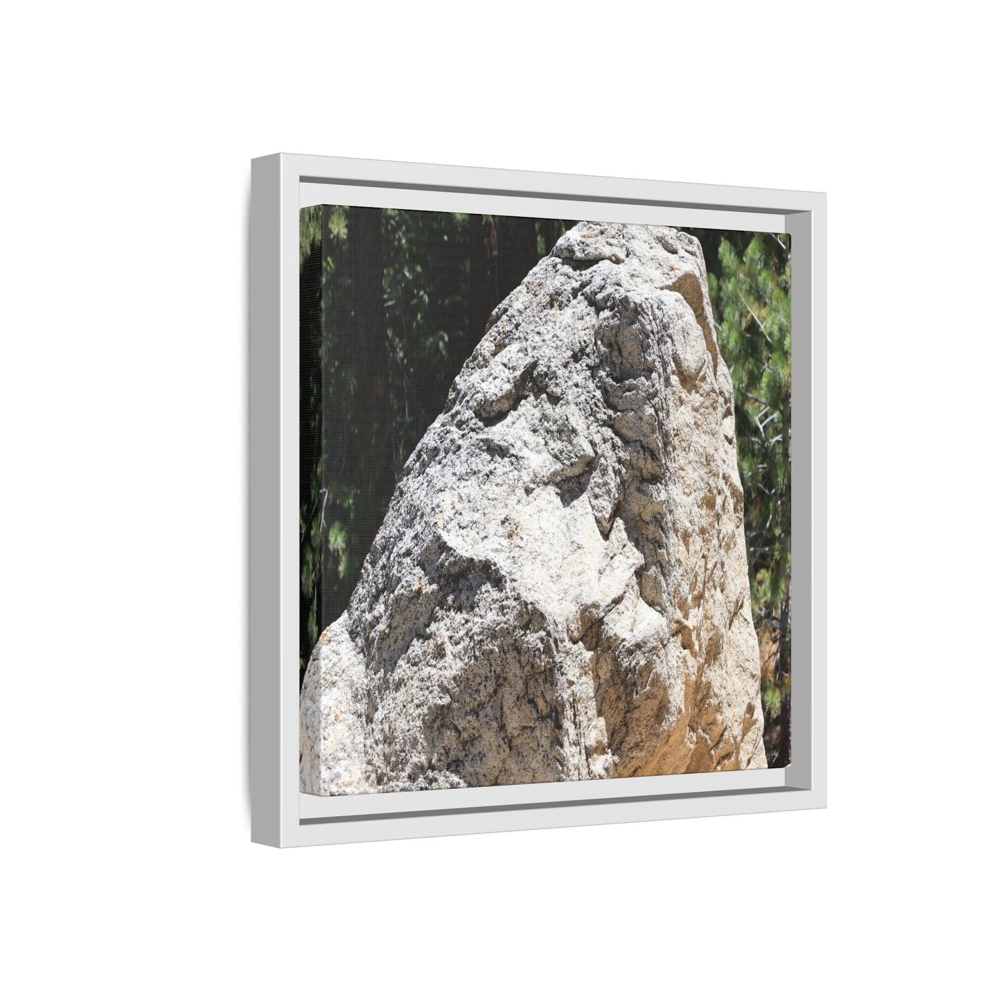 Stone's Silent Whisper - Unique Stretched Canvas Wall Art