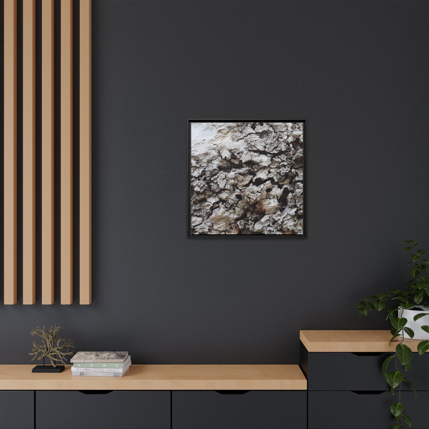 Cracked Terrain - Unique Stretched Canvas Wall Art