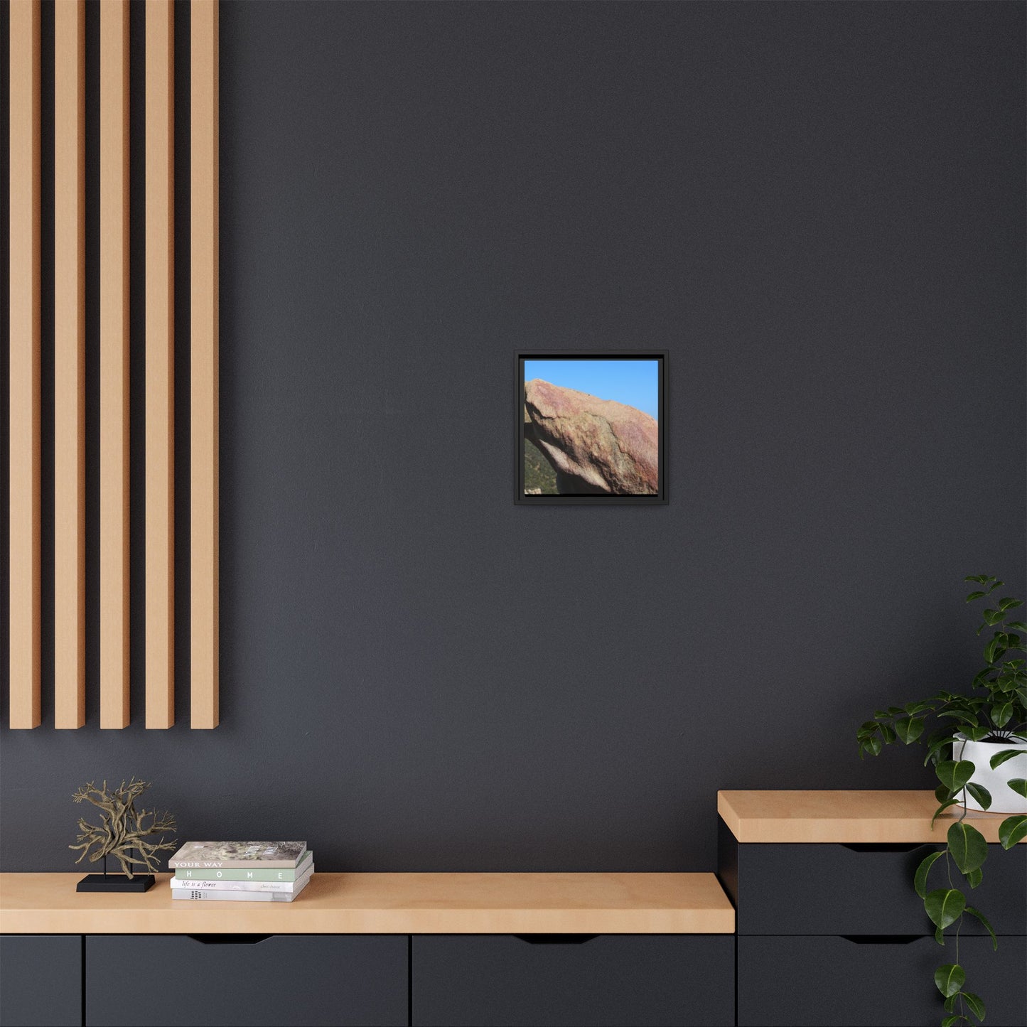 Sleeping Stone - Unique Stretched Canvas Wall Art