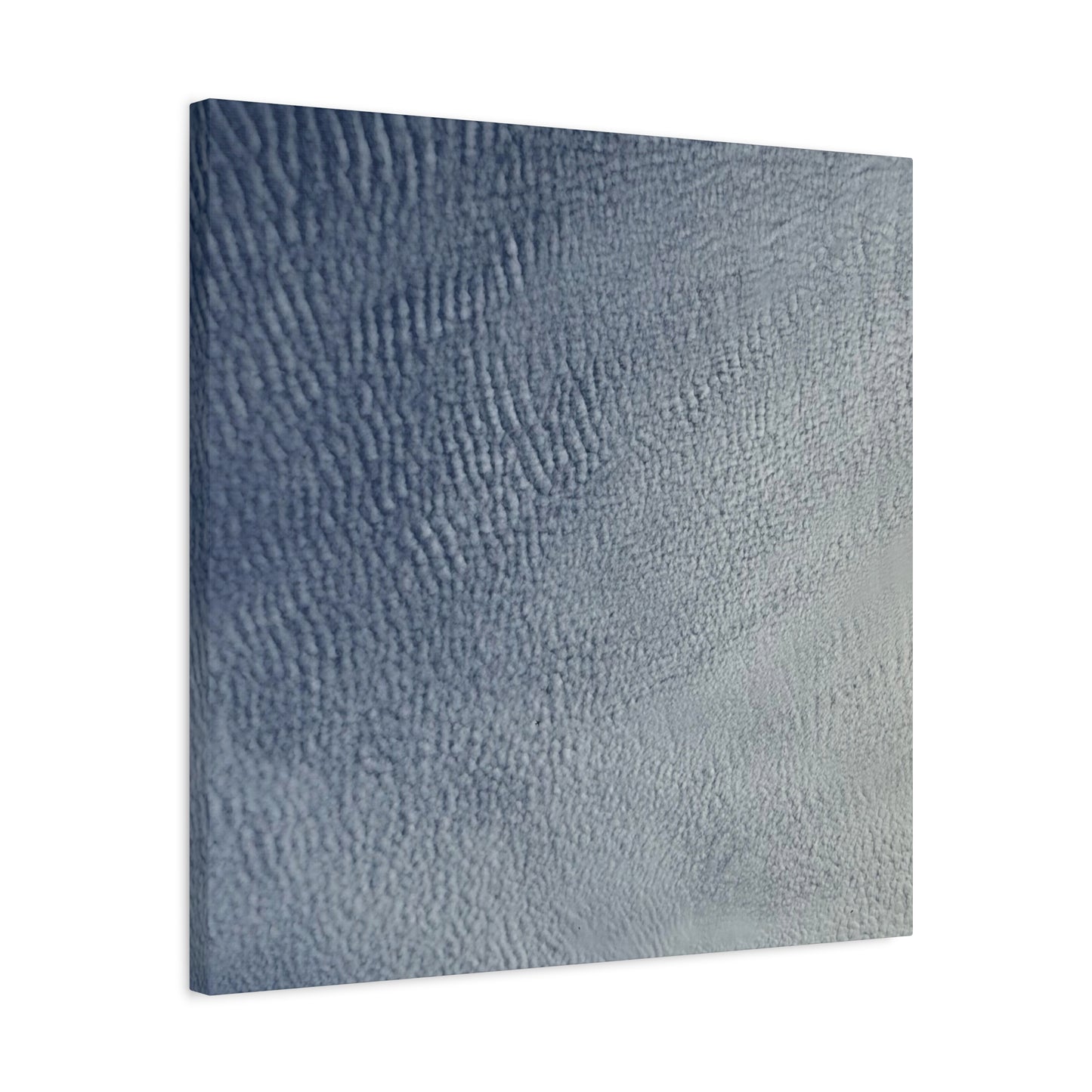 Undulating Whispers of Cerulean - Unique Frameless Canvas Wall Art