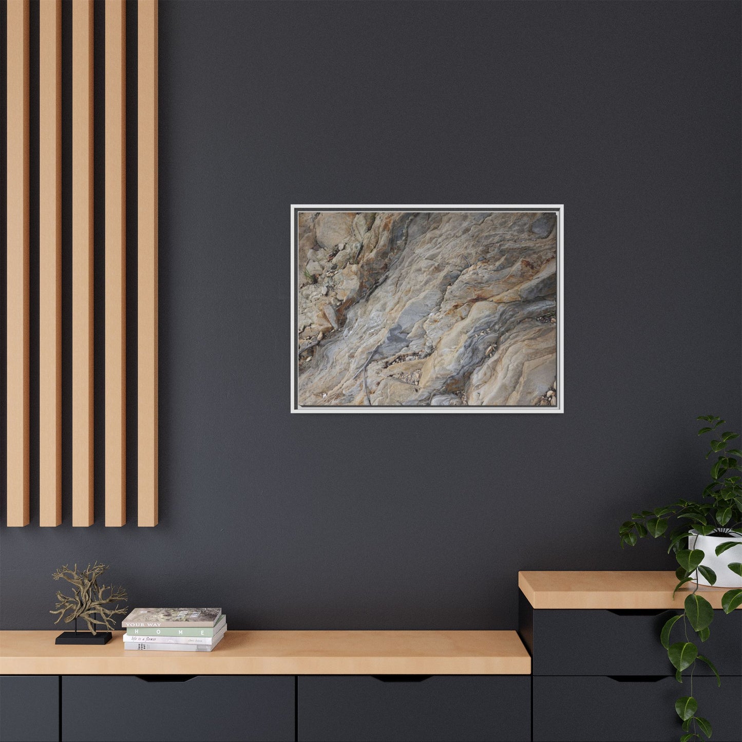 Layers of Earth's History - Unique Stretched Canvas Wall Art