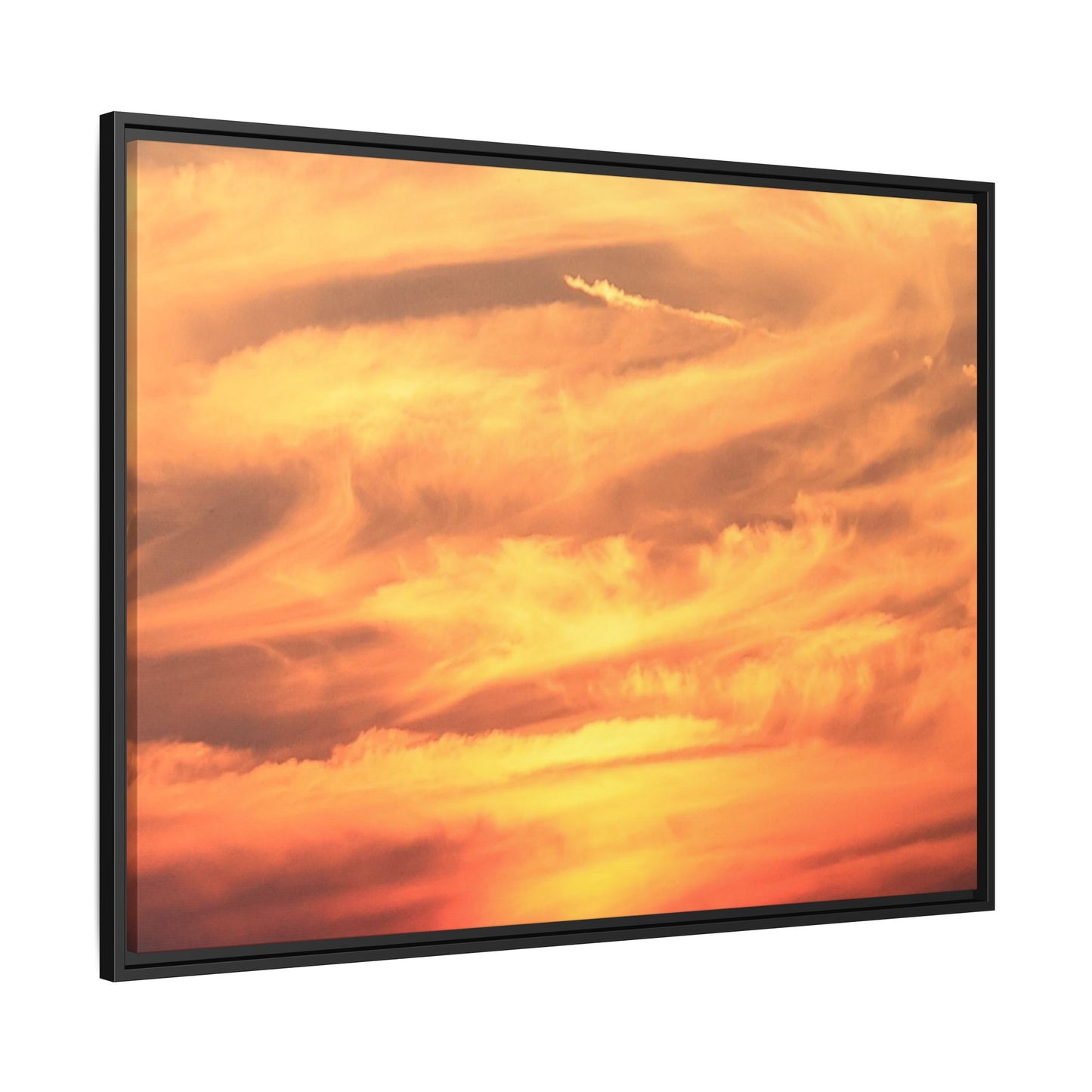 Burning Skies - Unique Stretched Canvas Wall Art