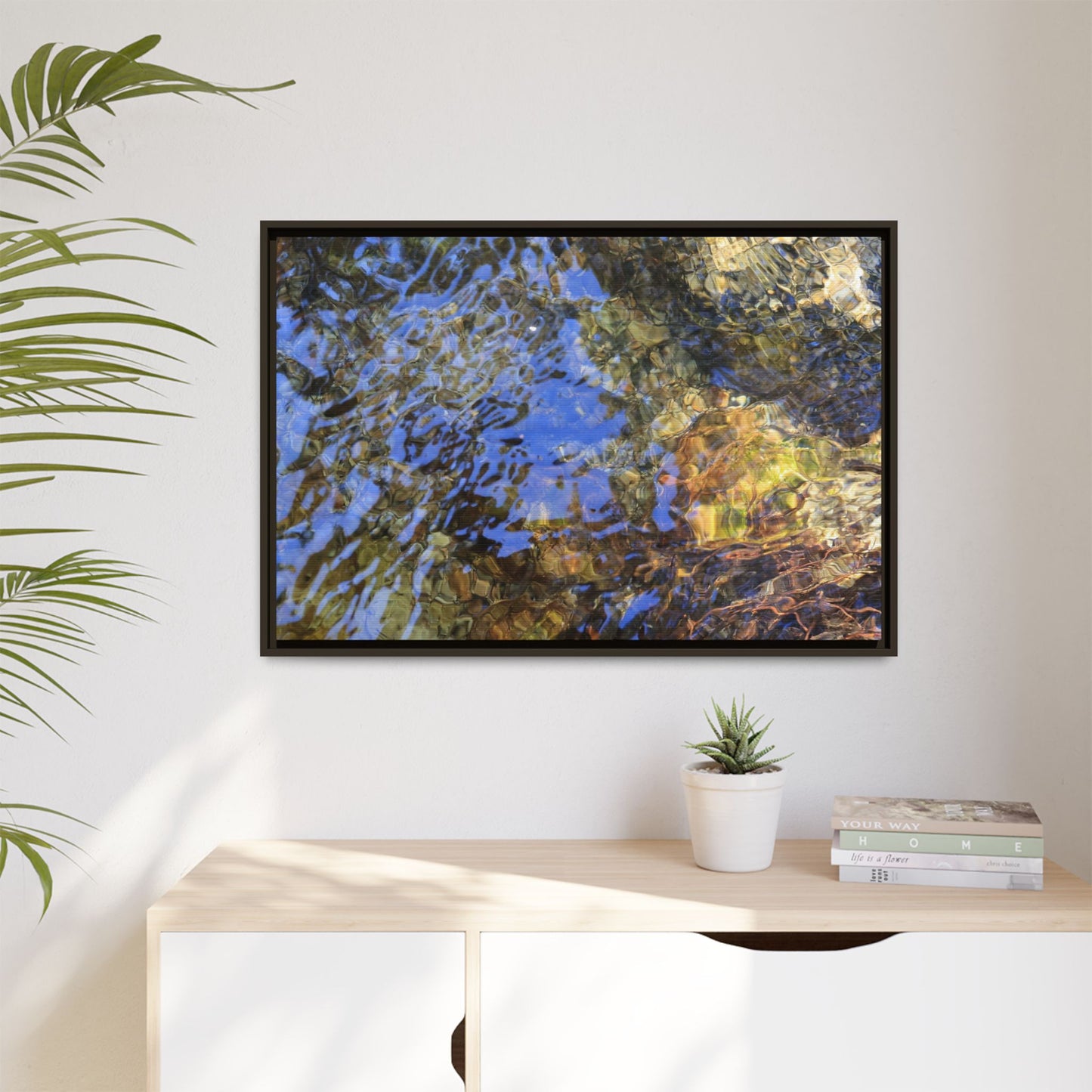 Watery Kaleidoscope - Unique Stretched Canvas Wall Art