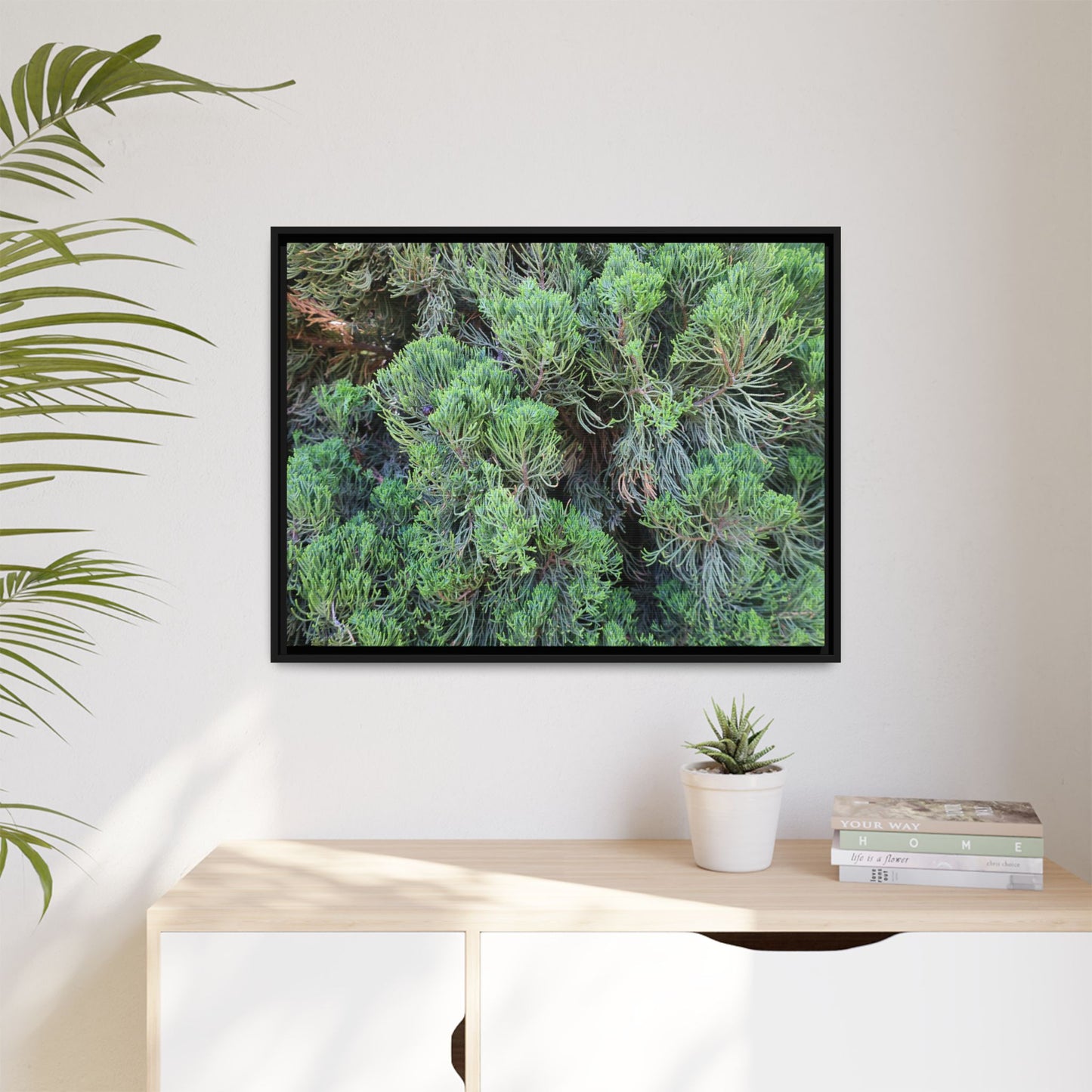 Verdant Whispers - Unique Stretched Canvas Wall Art