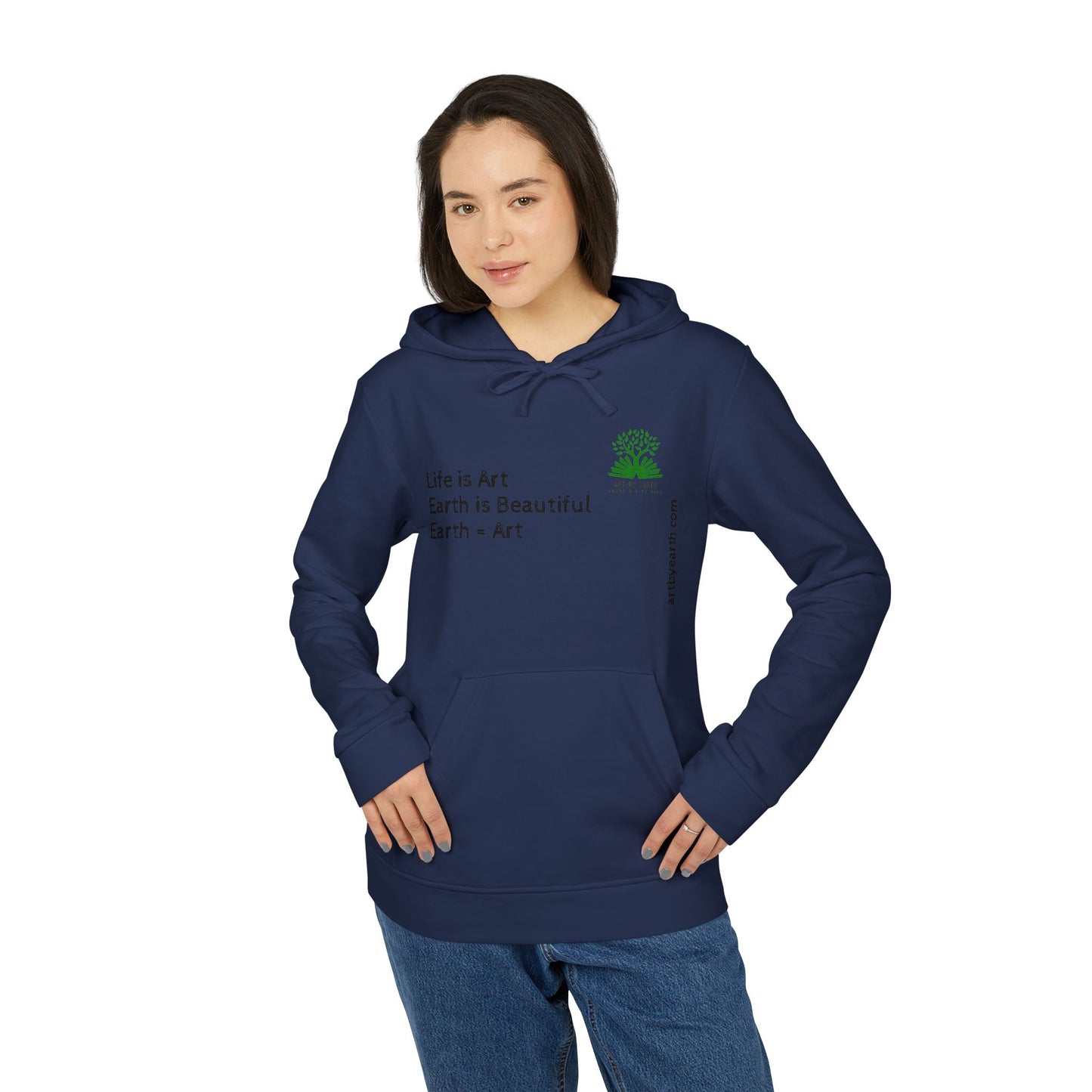 Z - ART BY EARTH HOODIE - adidas Unisex Fleece Hoodie
