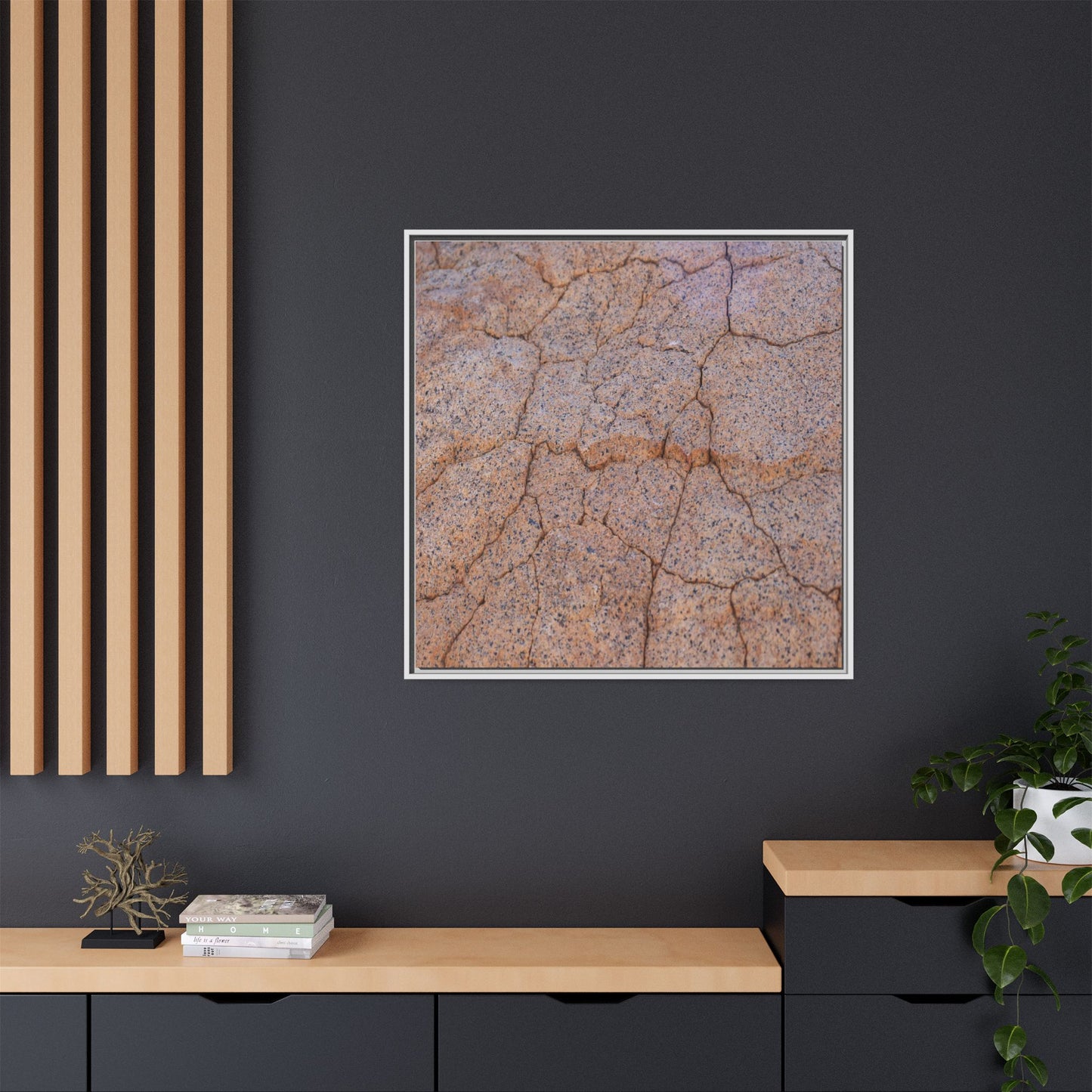 Fragmented Earth - Unique Stretched Canvas Wall Art