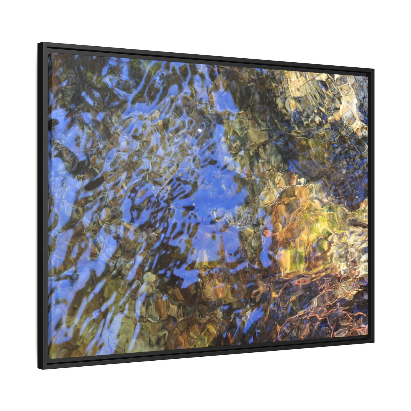Watery Kaleidoscope - Unique Stretched Canvas Wall Art