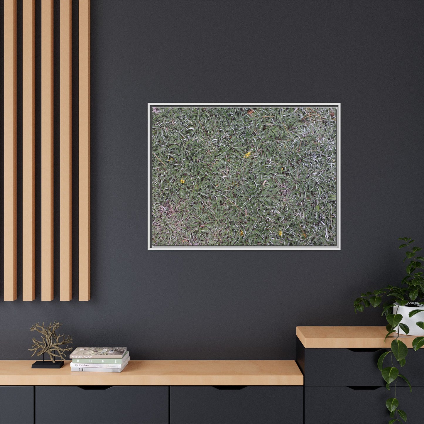 Grassy Texture - Unique Stretched Canvas Wall Art