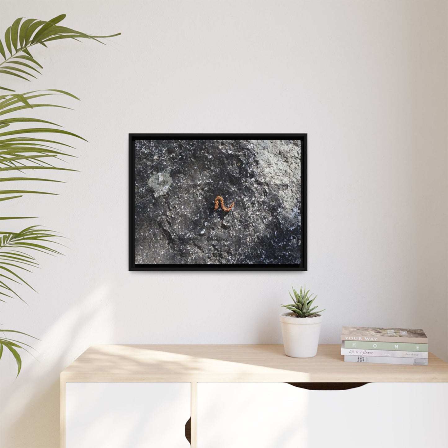 Volcanic Ash and Copper - Unique Stretched Canvas Wall Art