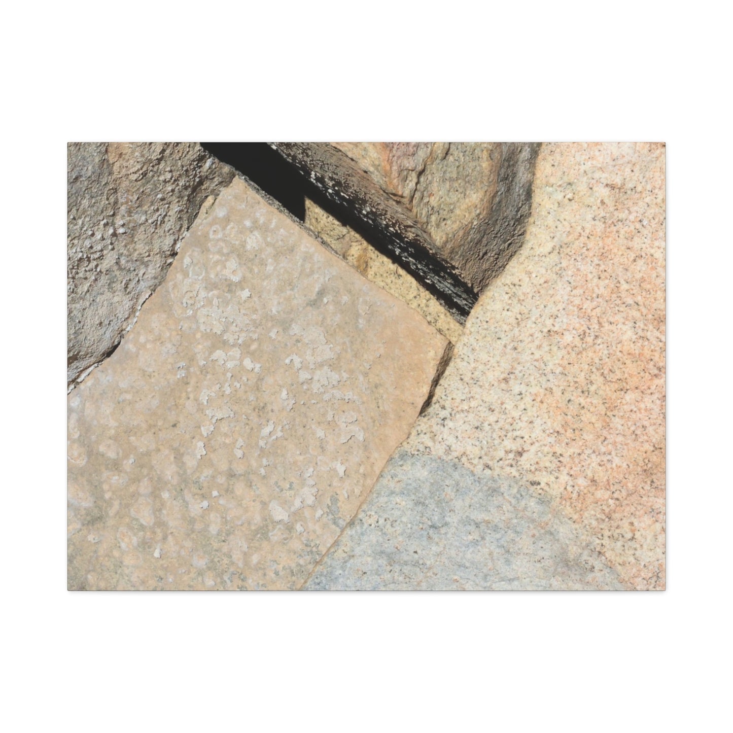 Stone Fragments - Unique Frameless Canvas Wall Art