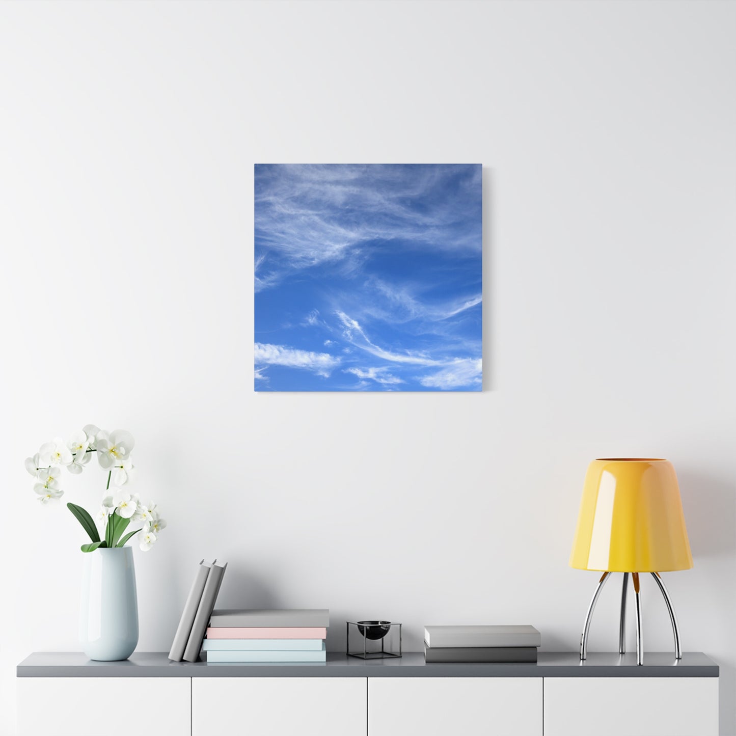 Sky's Ethereal Dance - Unique Frameless Canvas Wall Art