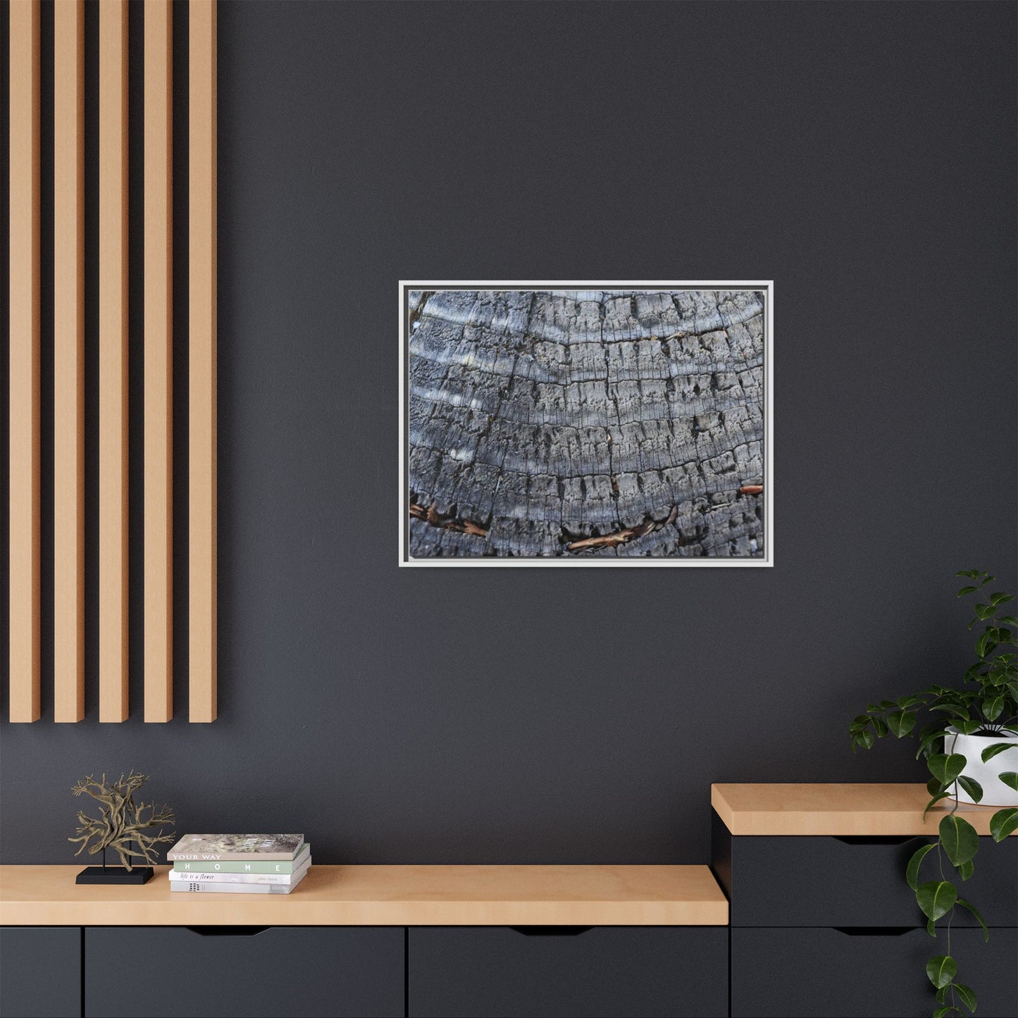 Charred Memories - Unique Stretched Canvas Wall Art