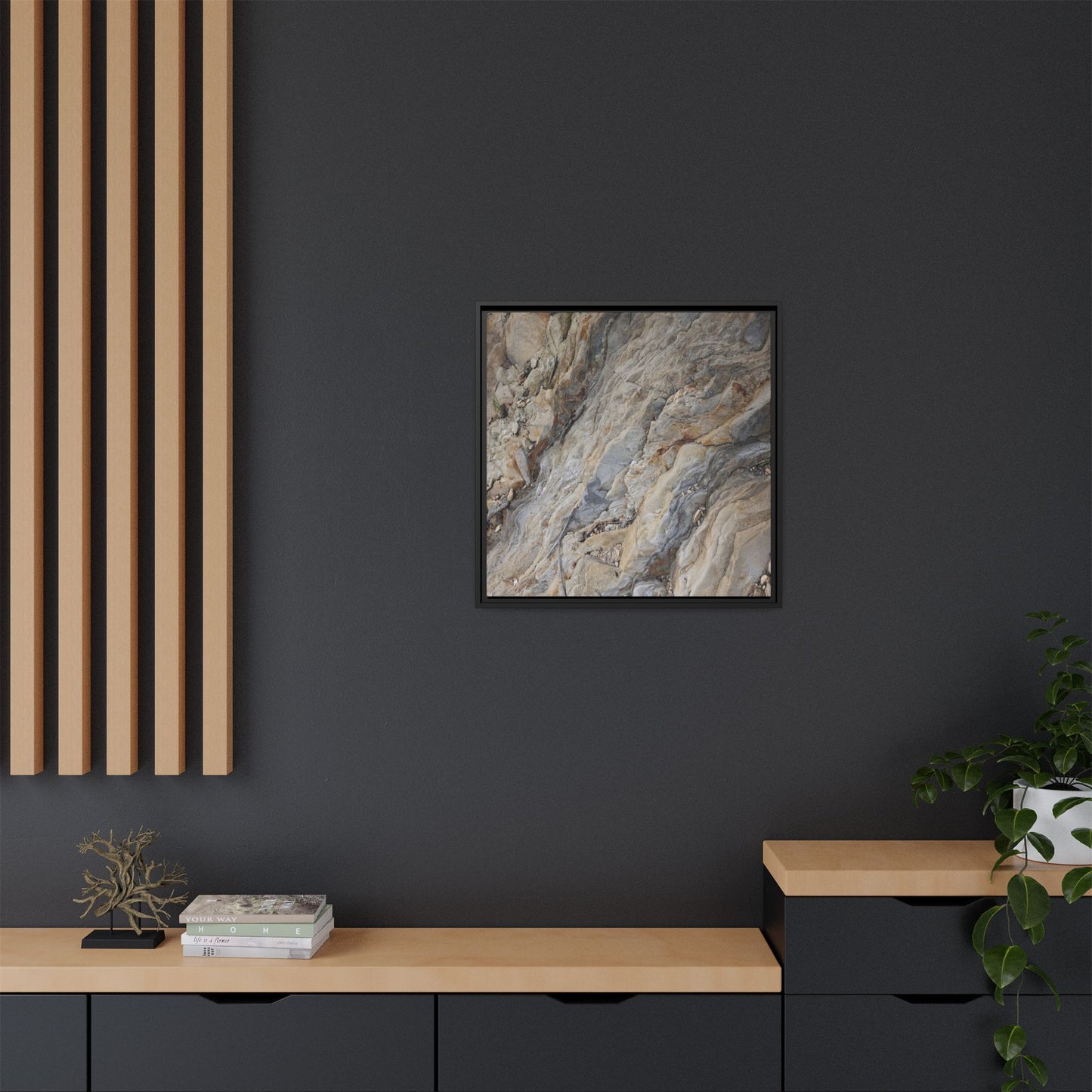 Layers of Earth's History - Unique Stretched Canvas Wall Art