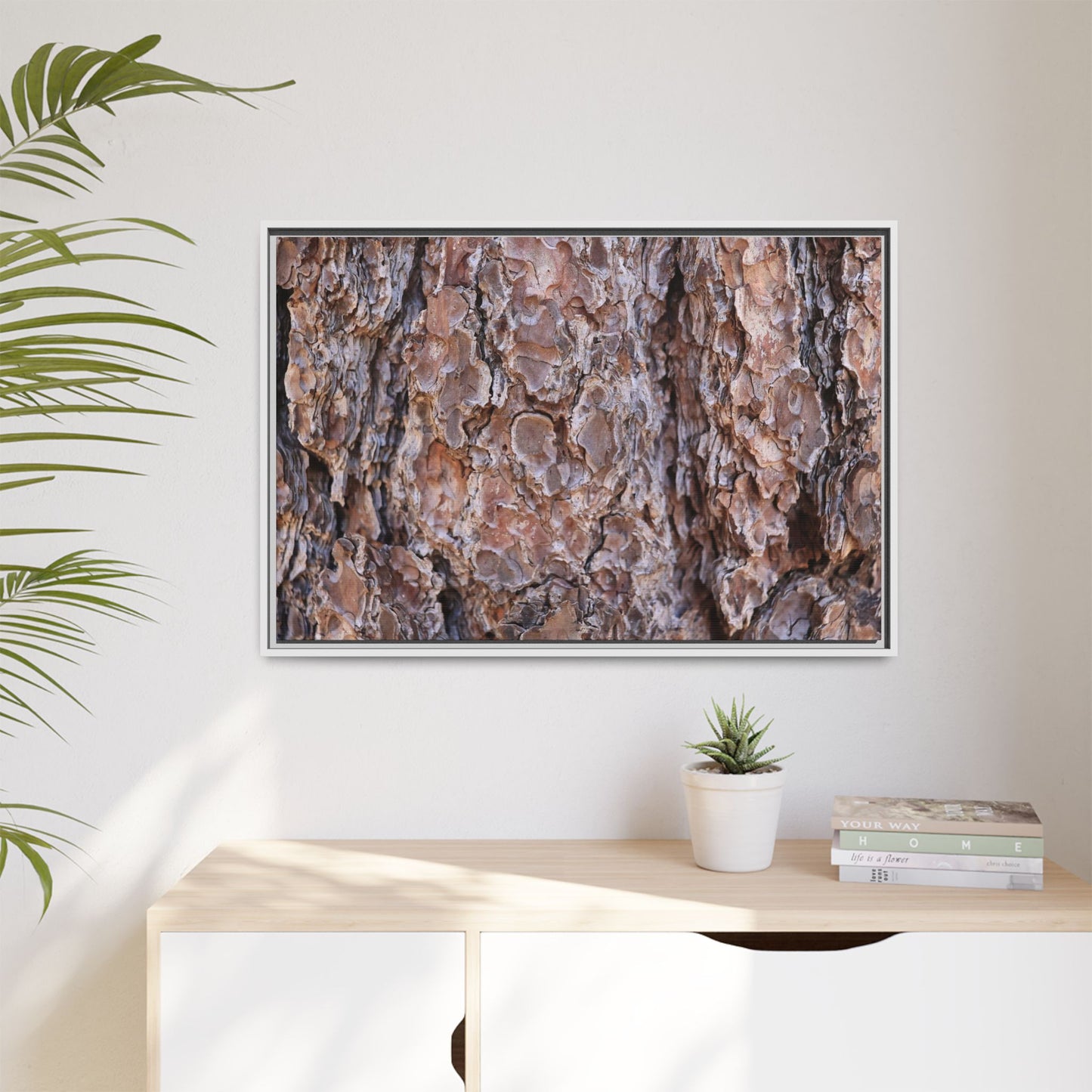 Woody Layers - Unique Stretched Canvas Wall Art