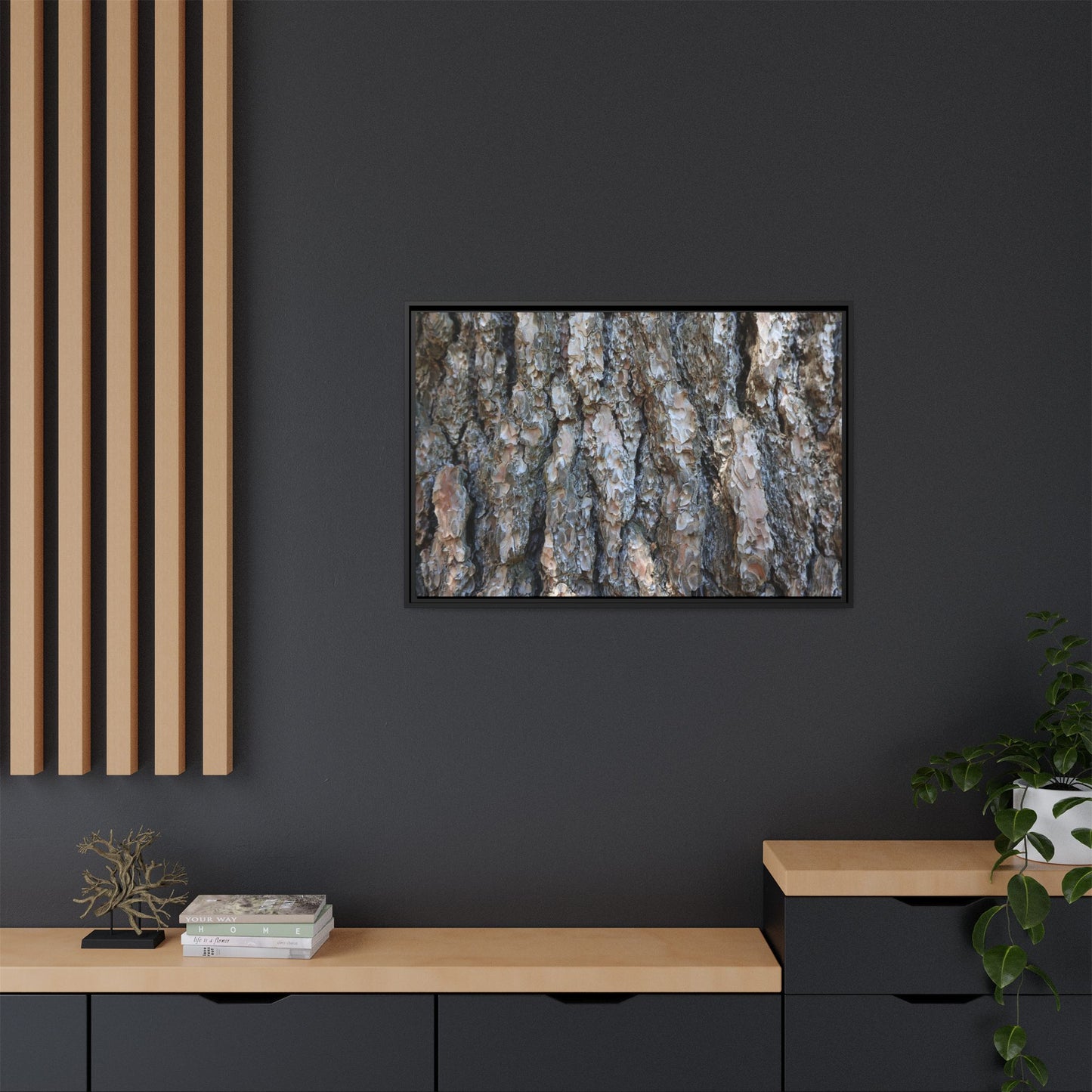 Bark Whispers - Unique Stretched Canvas Wall Art