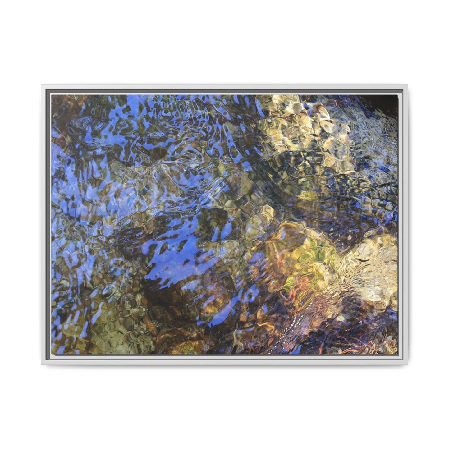 Aquatic Kaleidoscope - Unique Stretched Canvas Wall Art