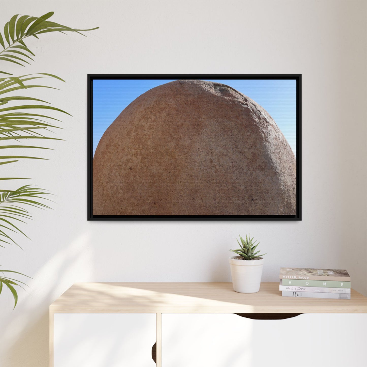 Stone Sphere - Unique Stretched Canvas Wall Art