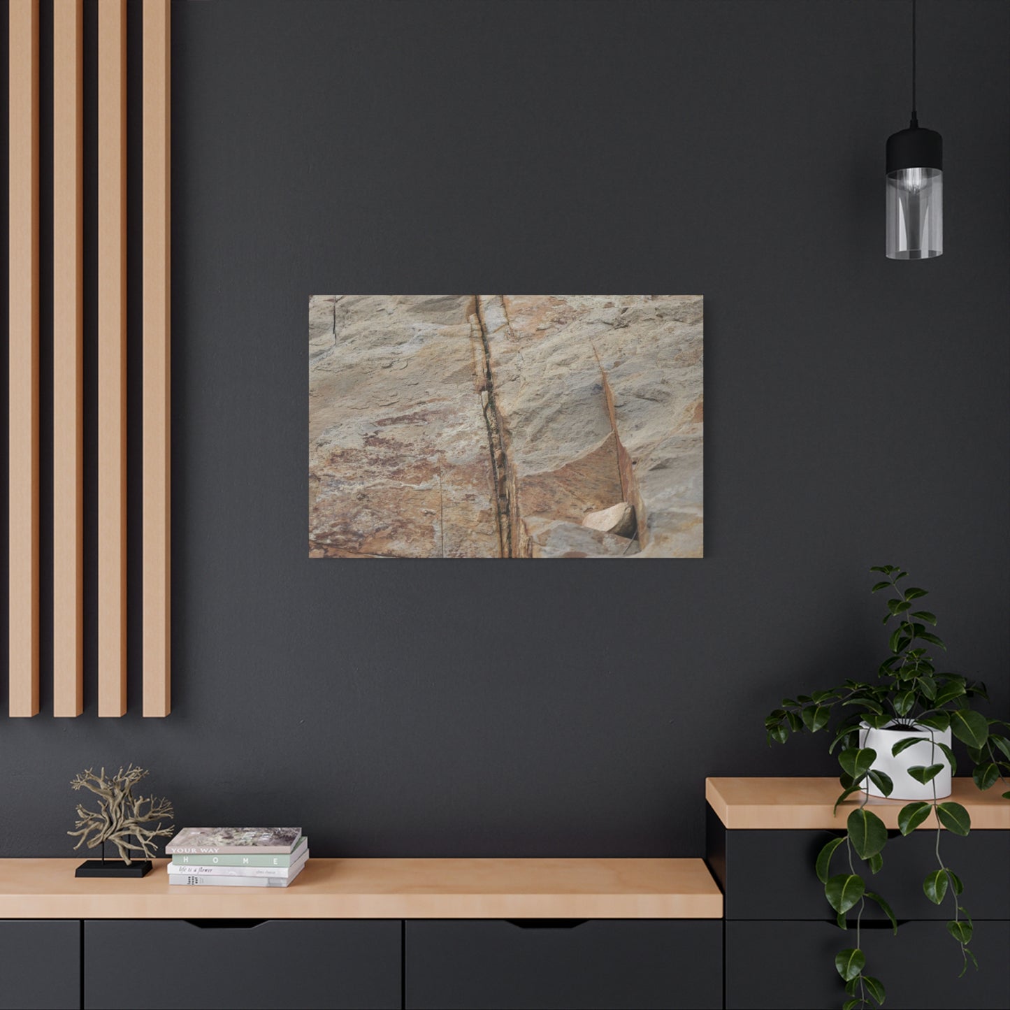 Cracked Canvas of Time - Unique Frameless Canvas Wall Art