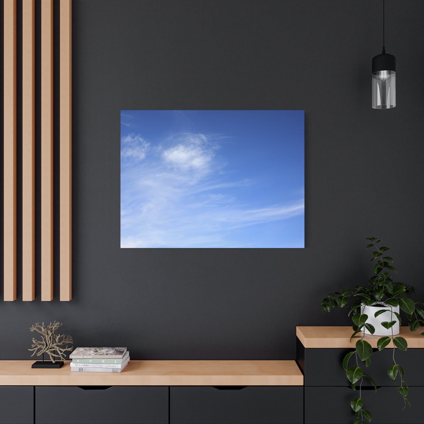 Blue Breath - Unique Frameless Canvas Wall Art
