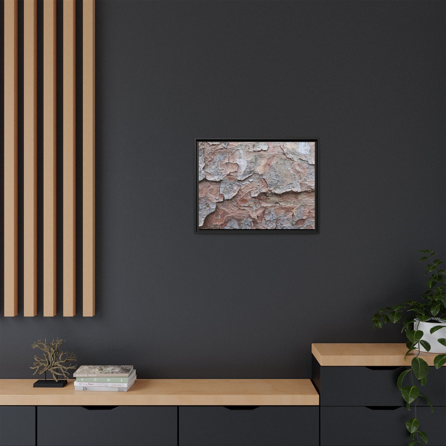 Flaking Serenity - Unique Stretched Canvas Wall Art