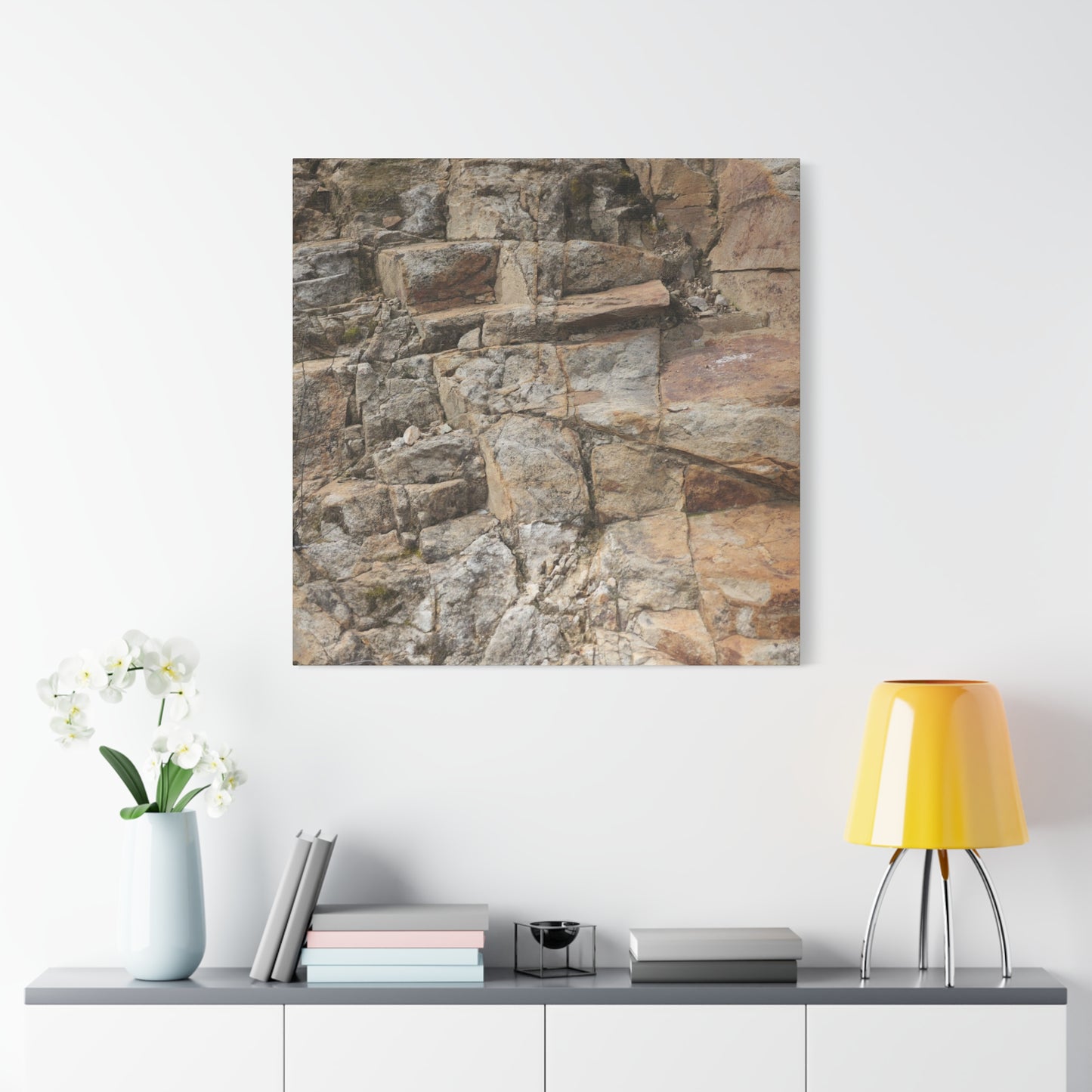 Stone Memories - Unique Frameless Canvas Wall Art